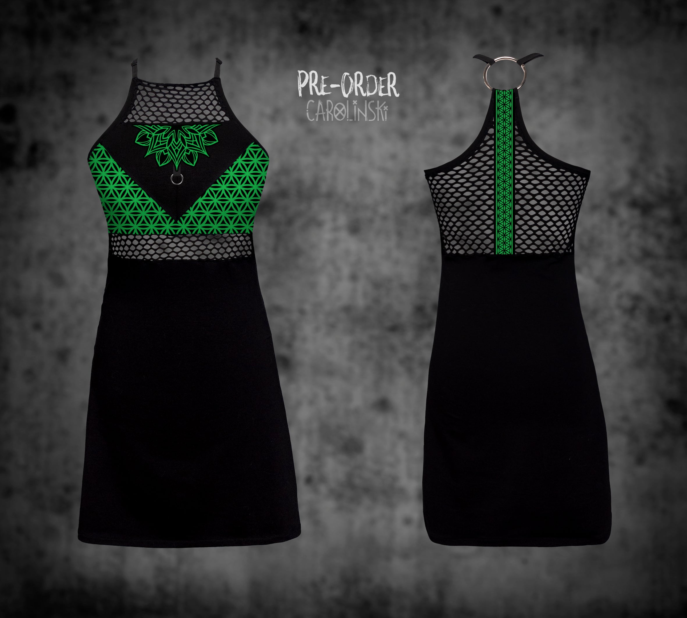 HighNeck Dress - Flower of Life