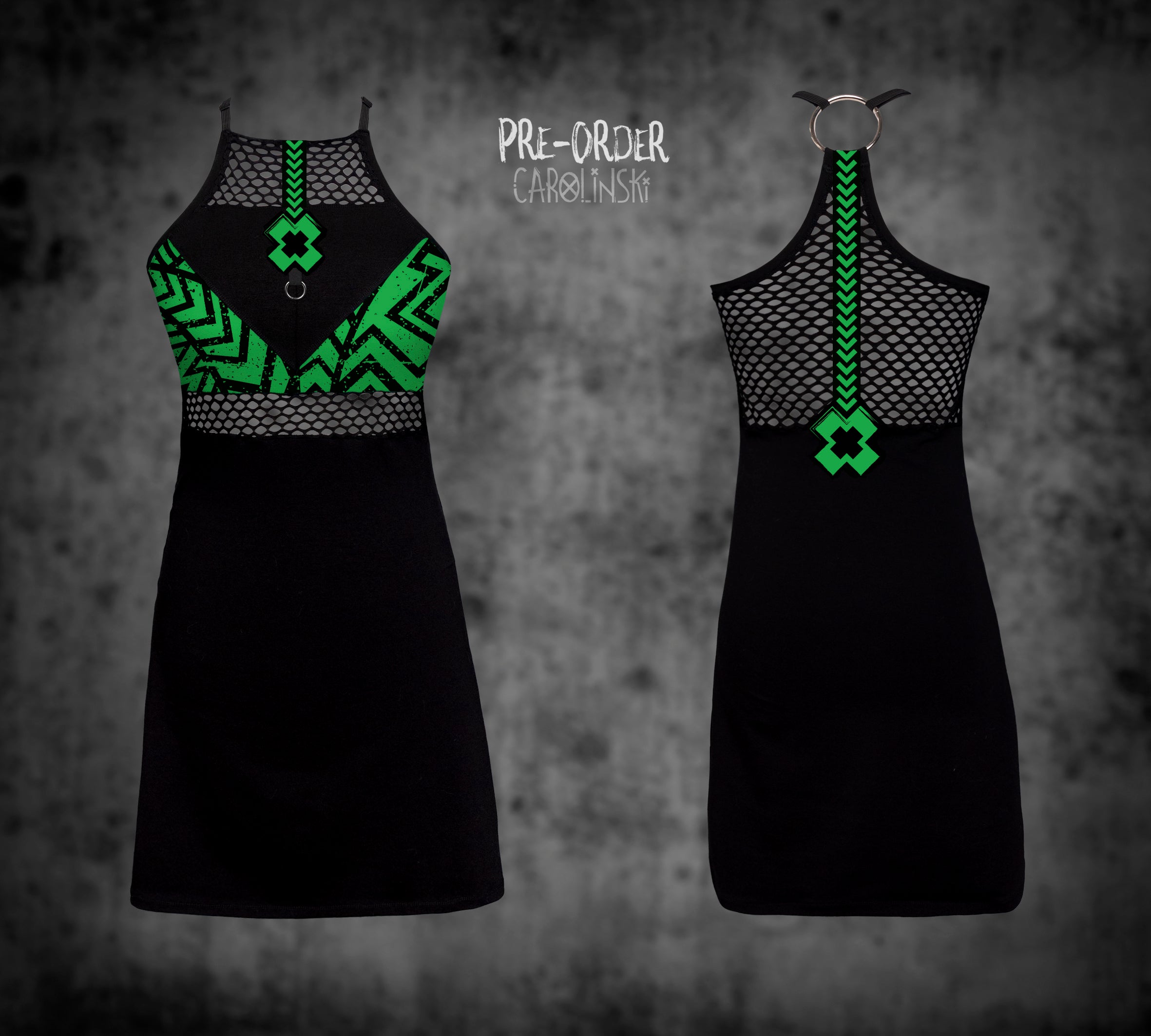 HighNeck Dress - Grunge