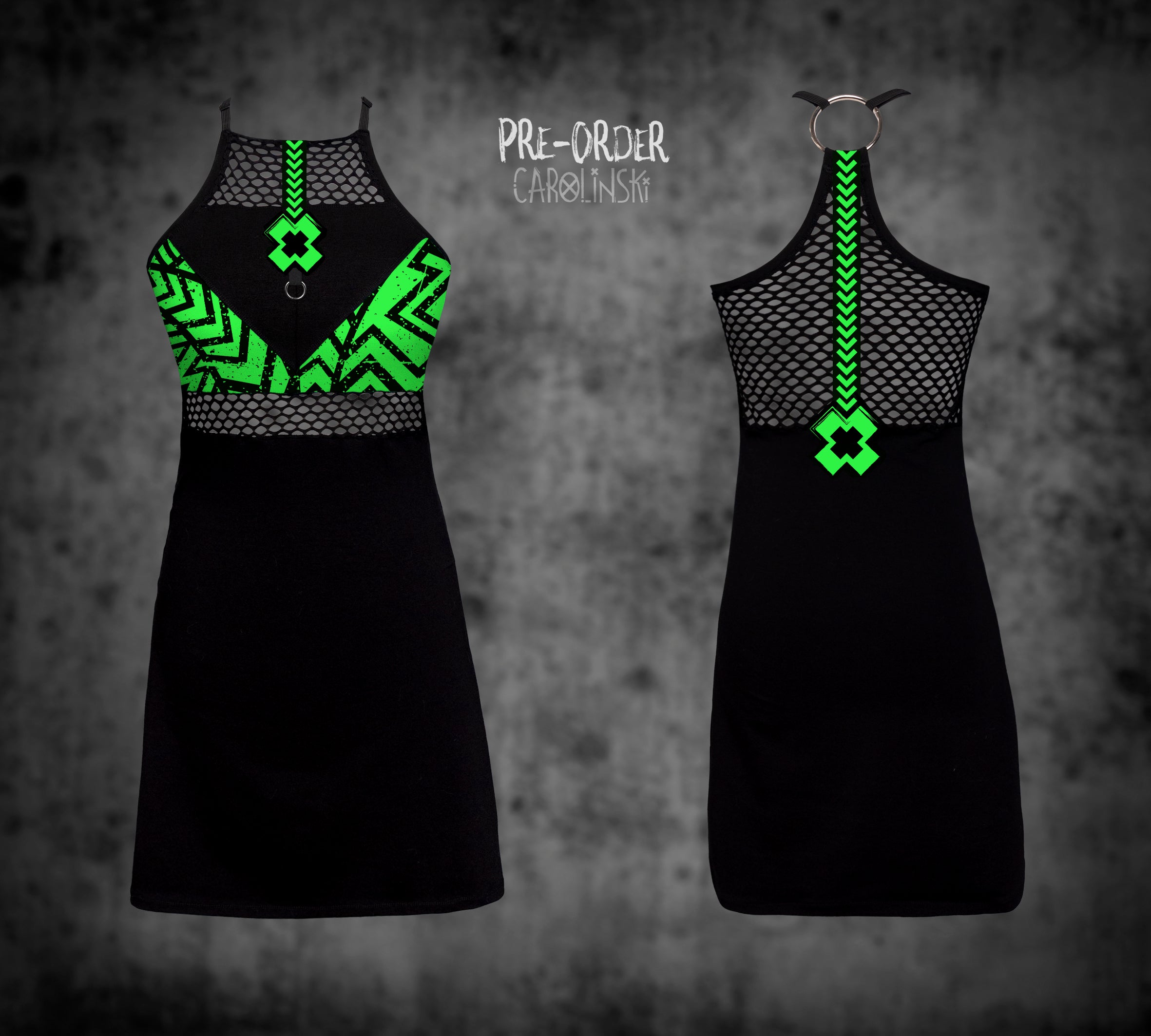 HighNeck Dress - Grunge