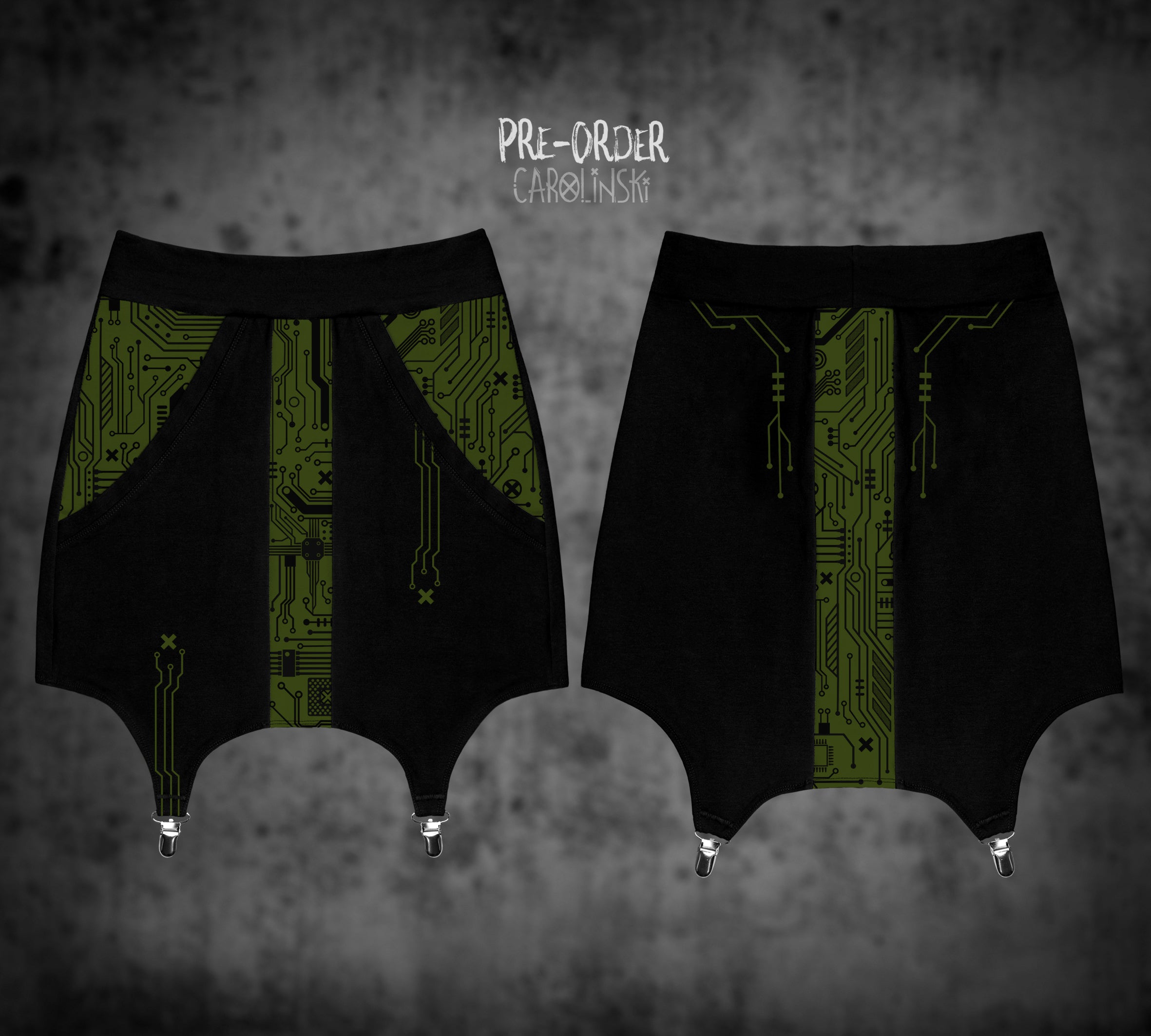 Garter Skirt - Circuitboard