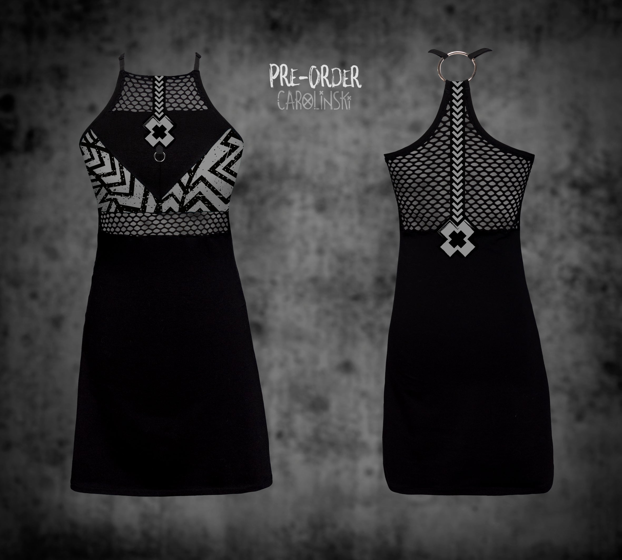 HighNeck Dress - Grunge