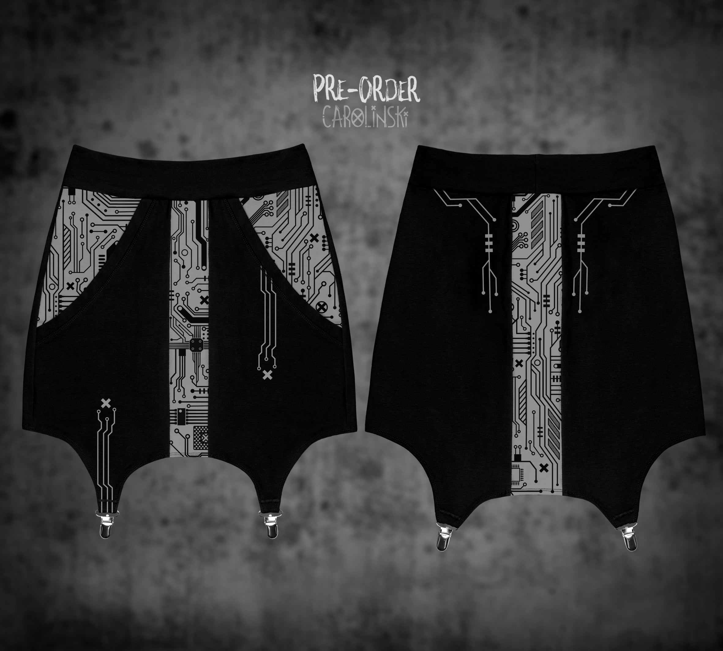 Garter Skirt - Circuitboard
