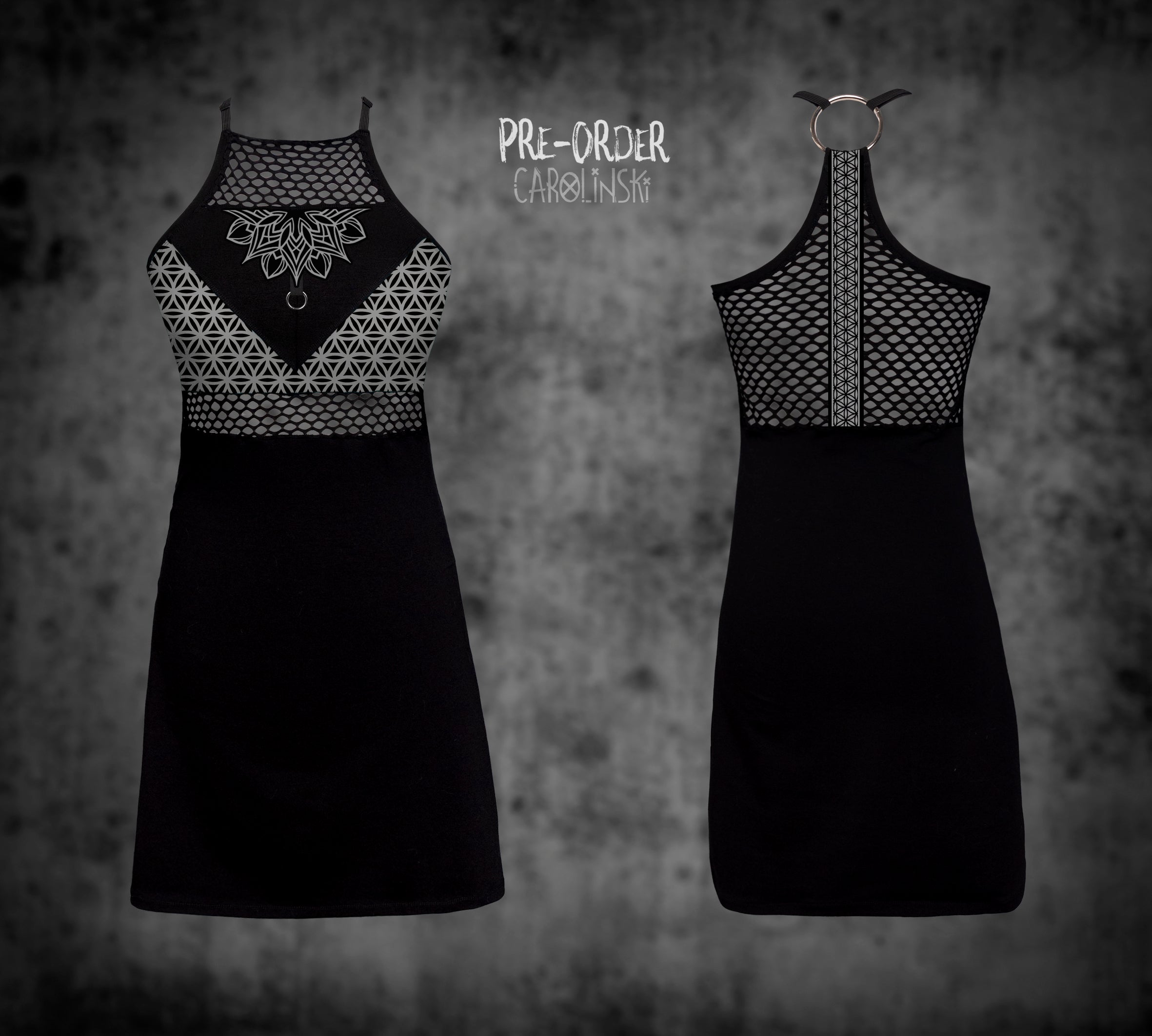 HighNeck Dress - Flower of Life