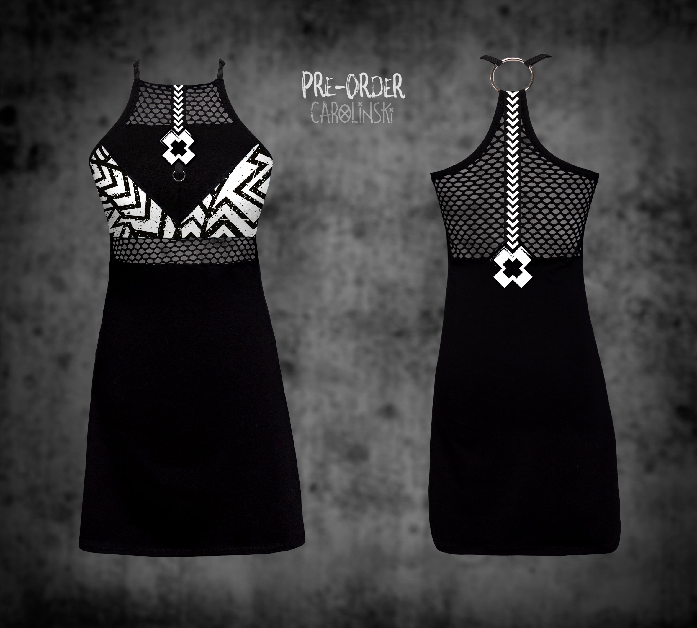 HighNeck Dress - Grunge Carolinski HighNeck Dress - Grunge Carolinski