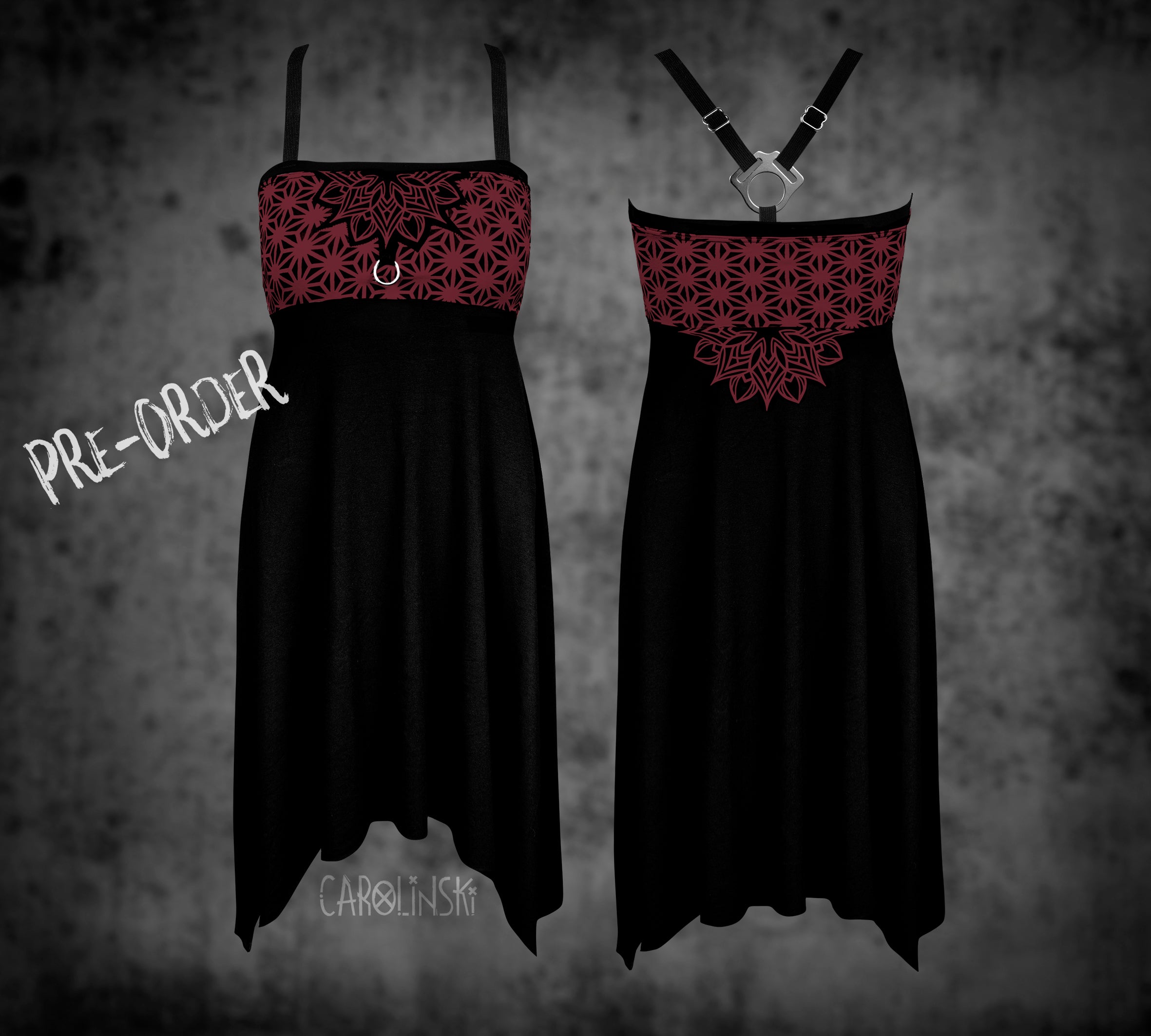 Crossback Dress - Asanoha