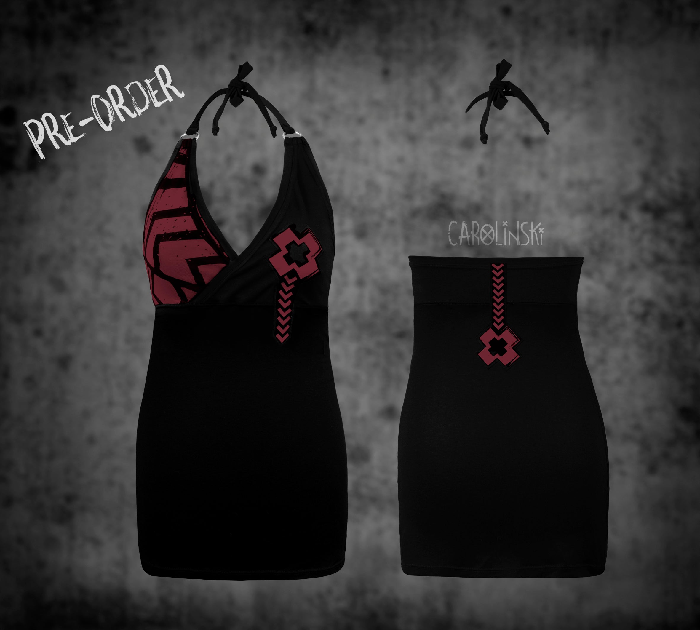 Neck holder top - grunge
