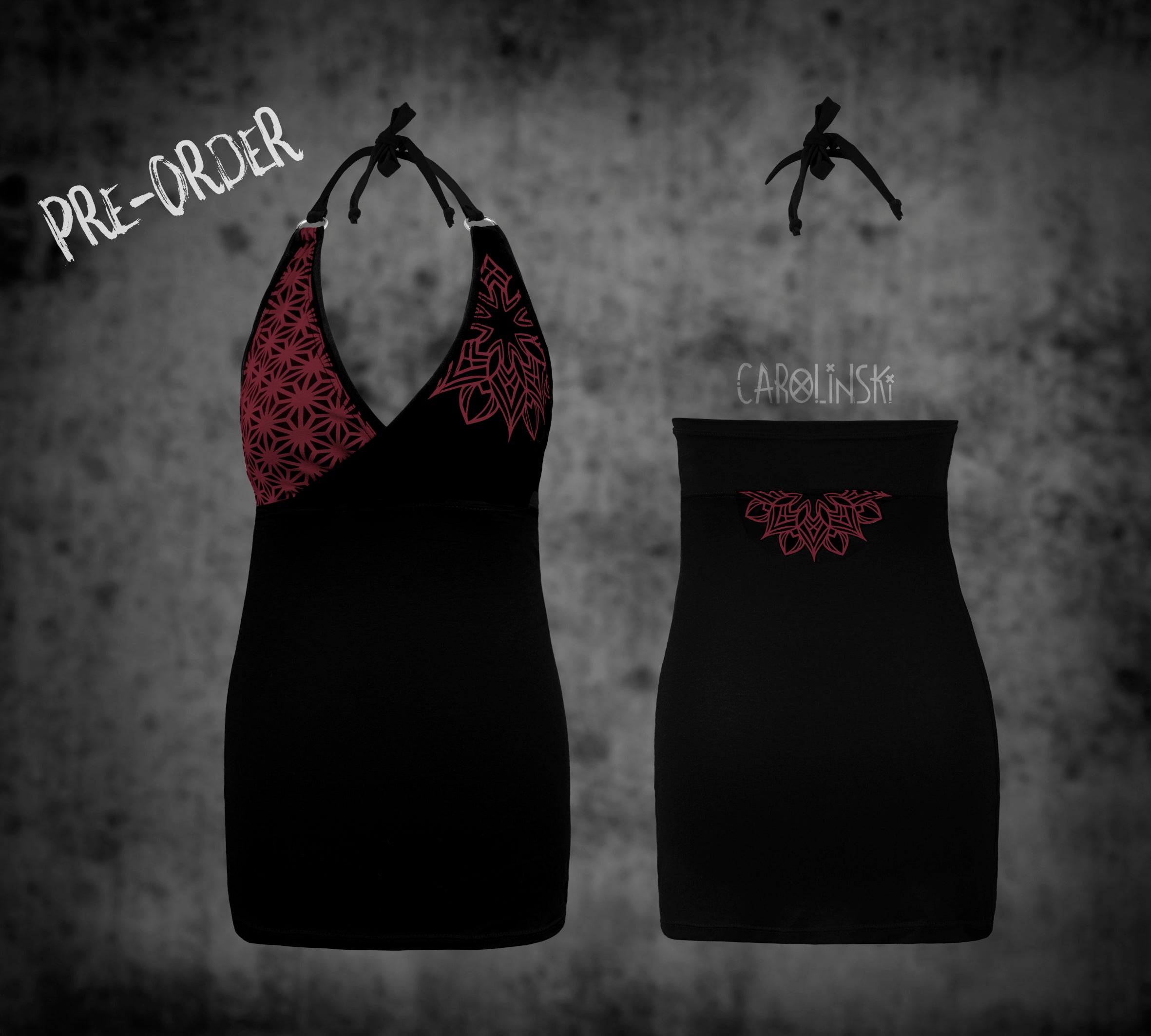 Neck holder top - asanoha