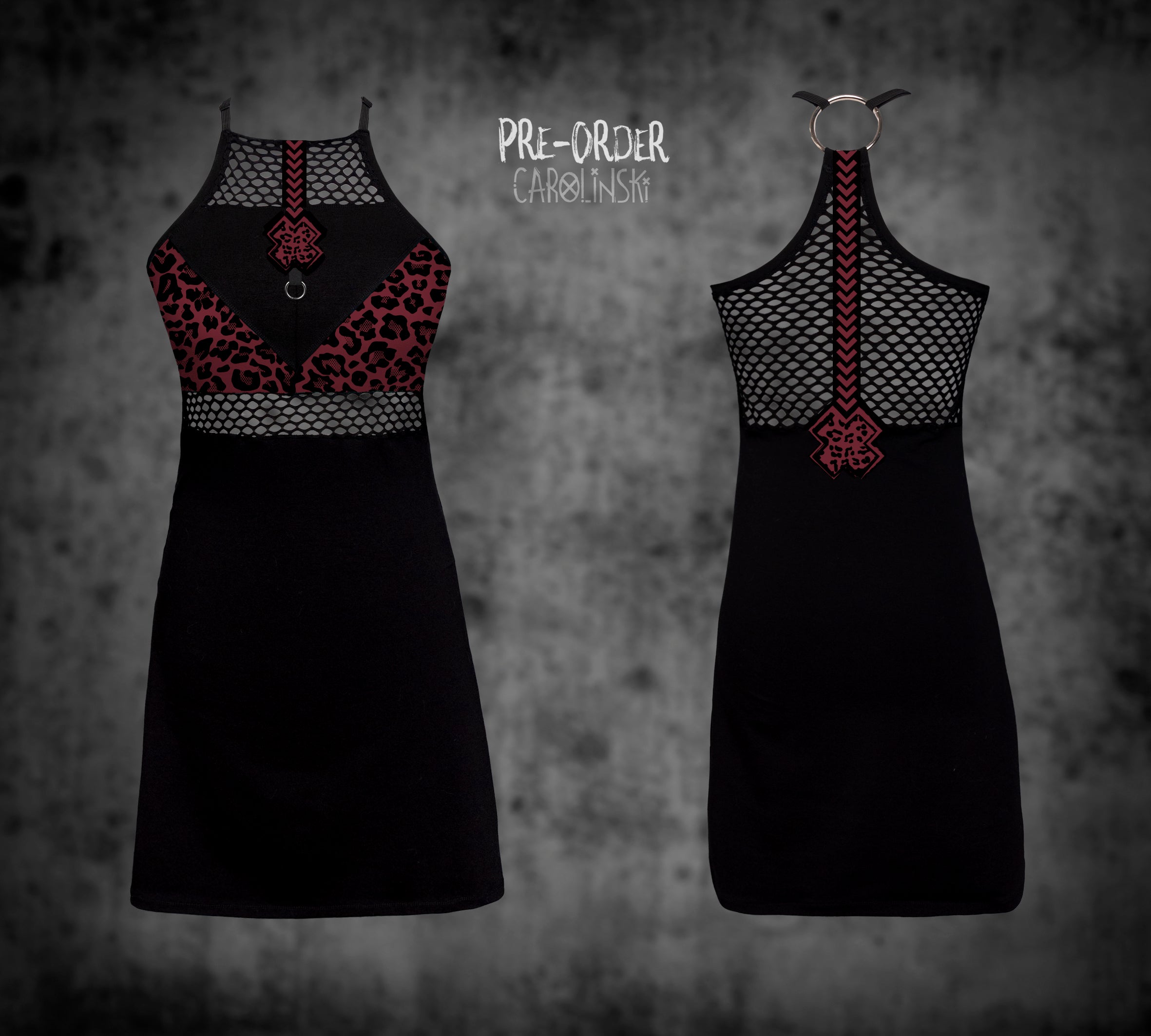 HighNeck Dress - Leopard