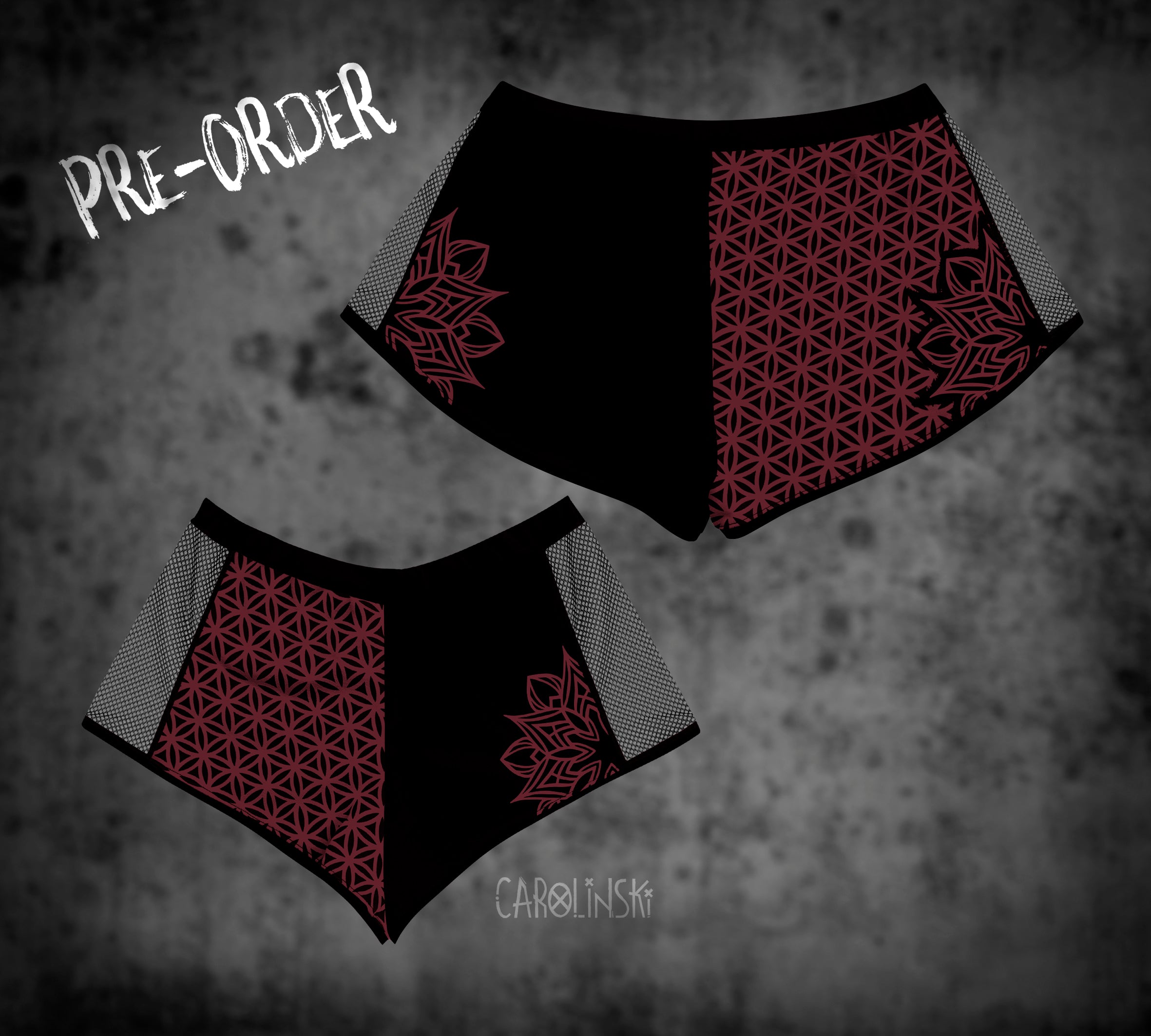 Split Shorts - Flower of Life