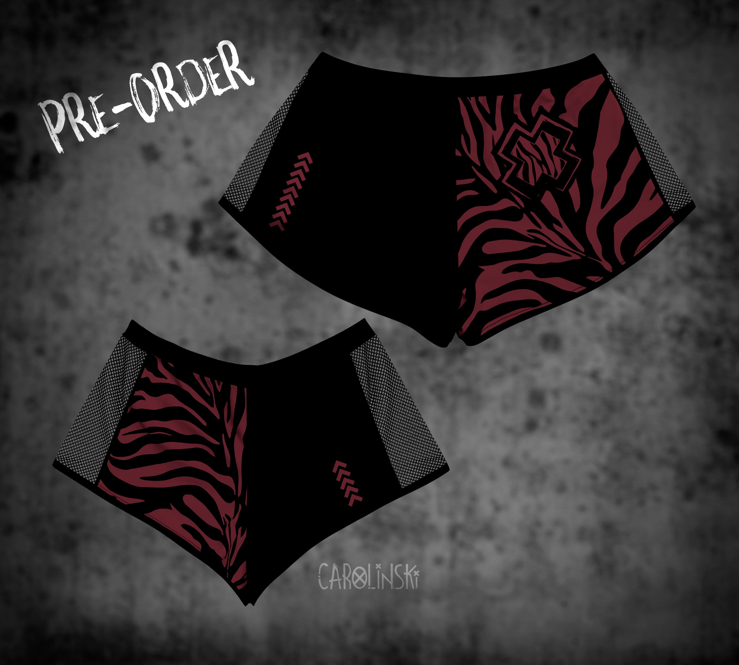 Split Shorts - Zebra