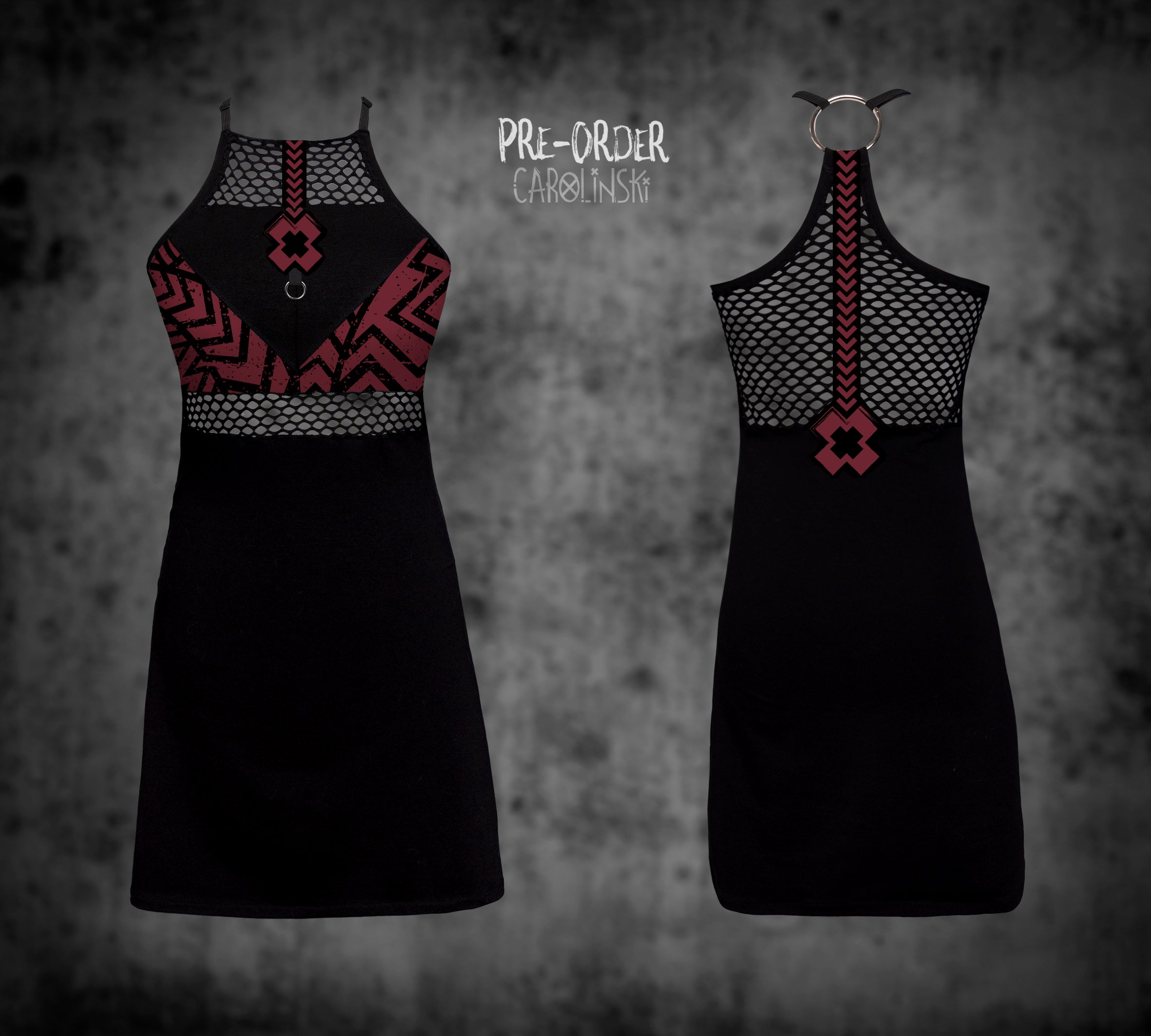 HighNeck Dress - Grunge