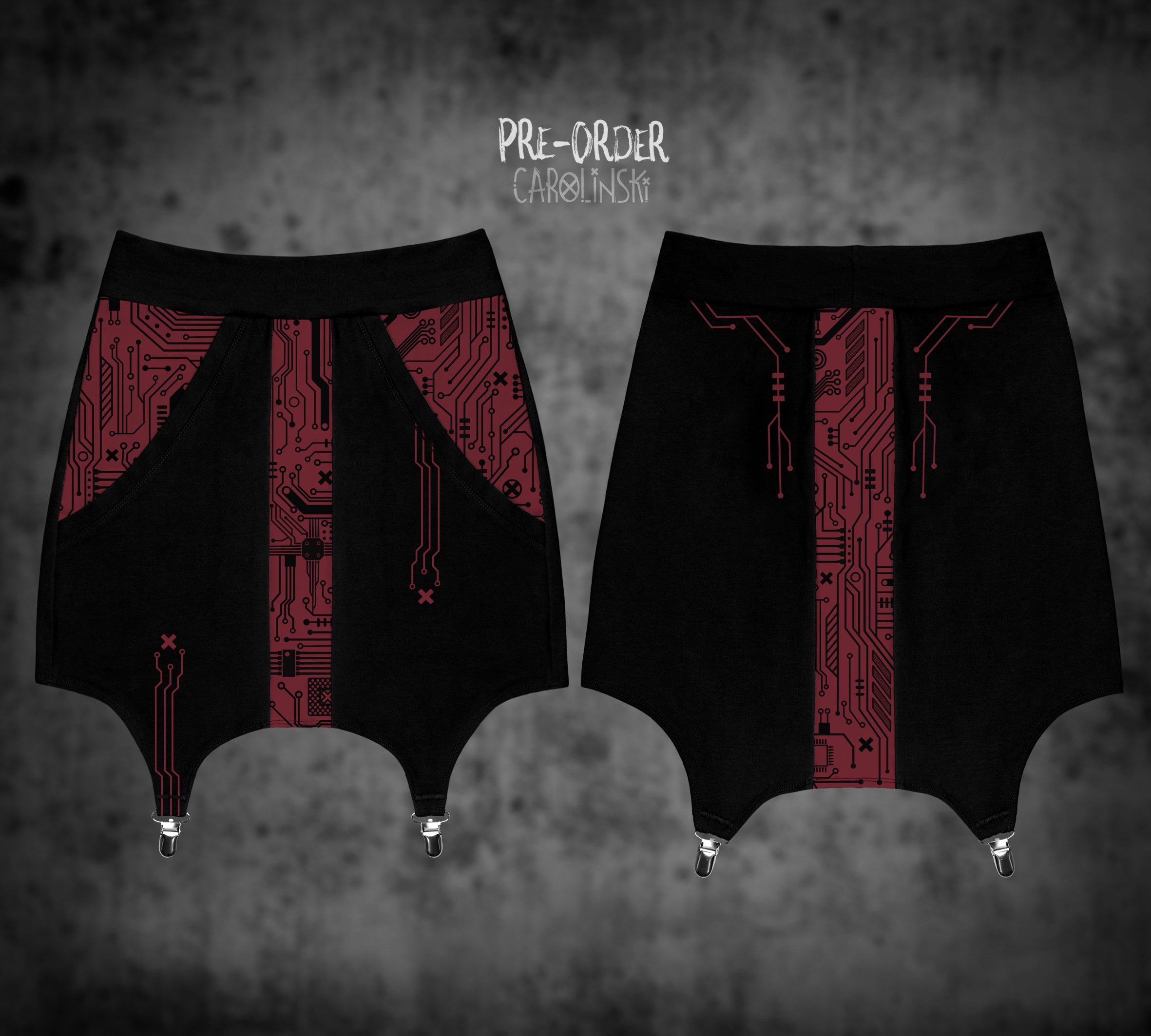 Garter Skirt - Circuitboard