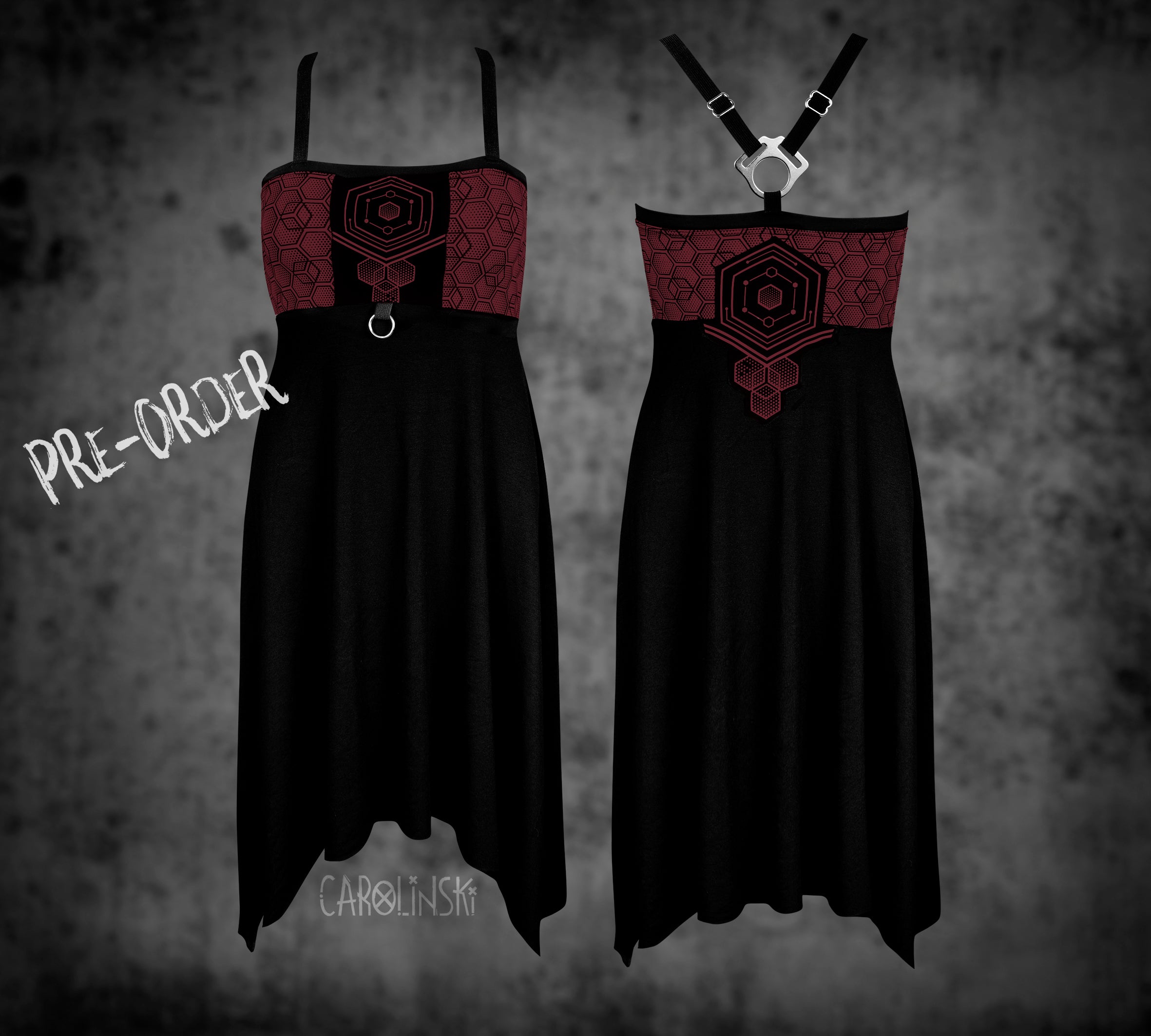 Crossback Dress - Hexagon