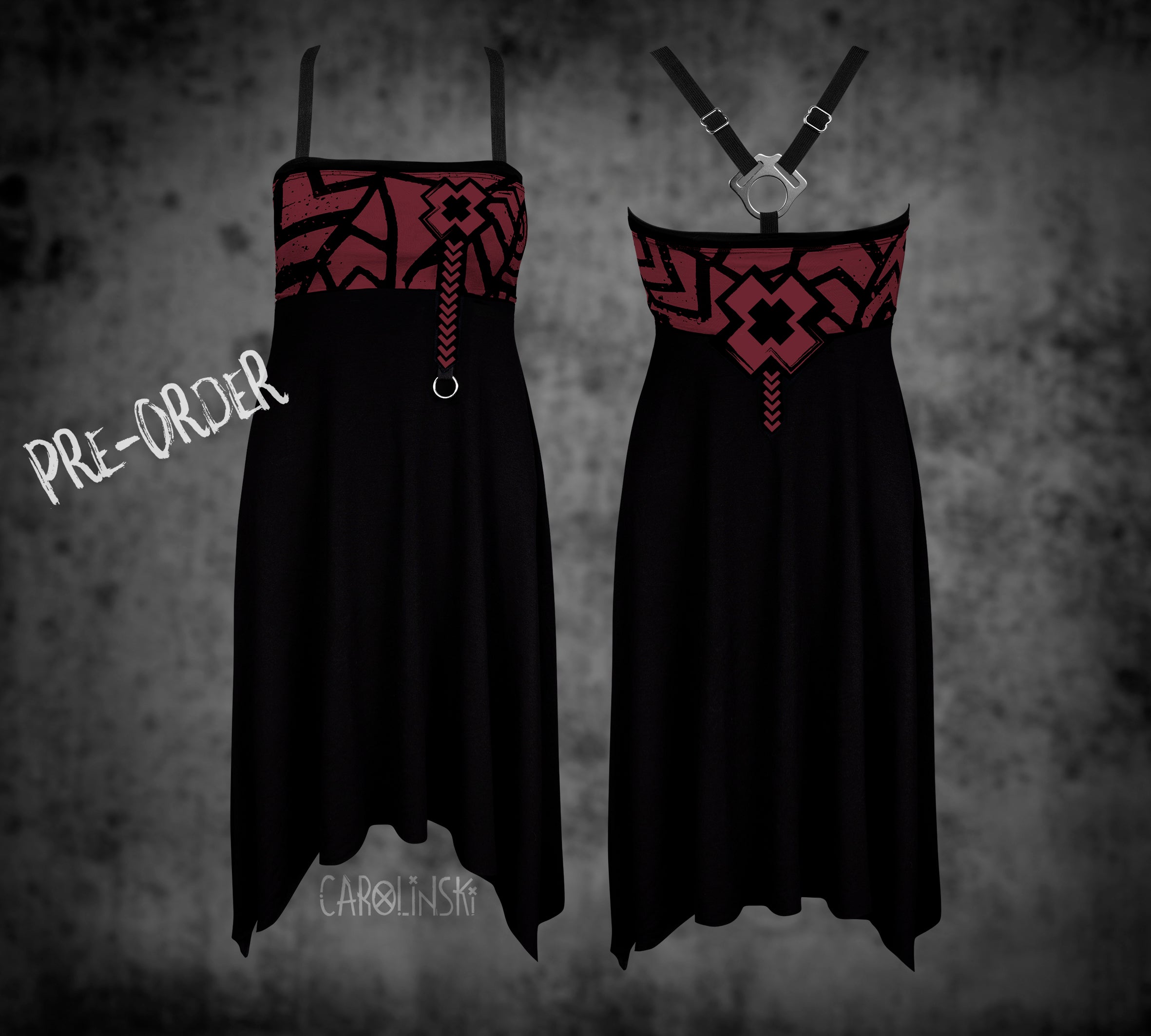 Crossback Dress - Grunge