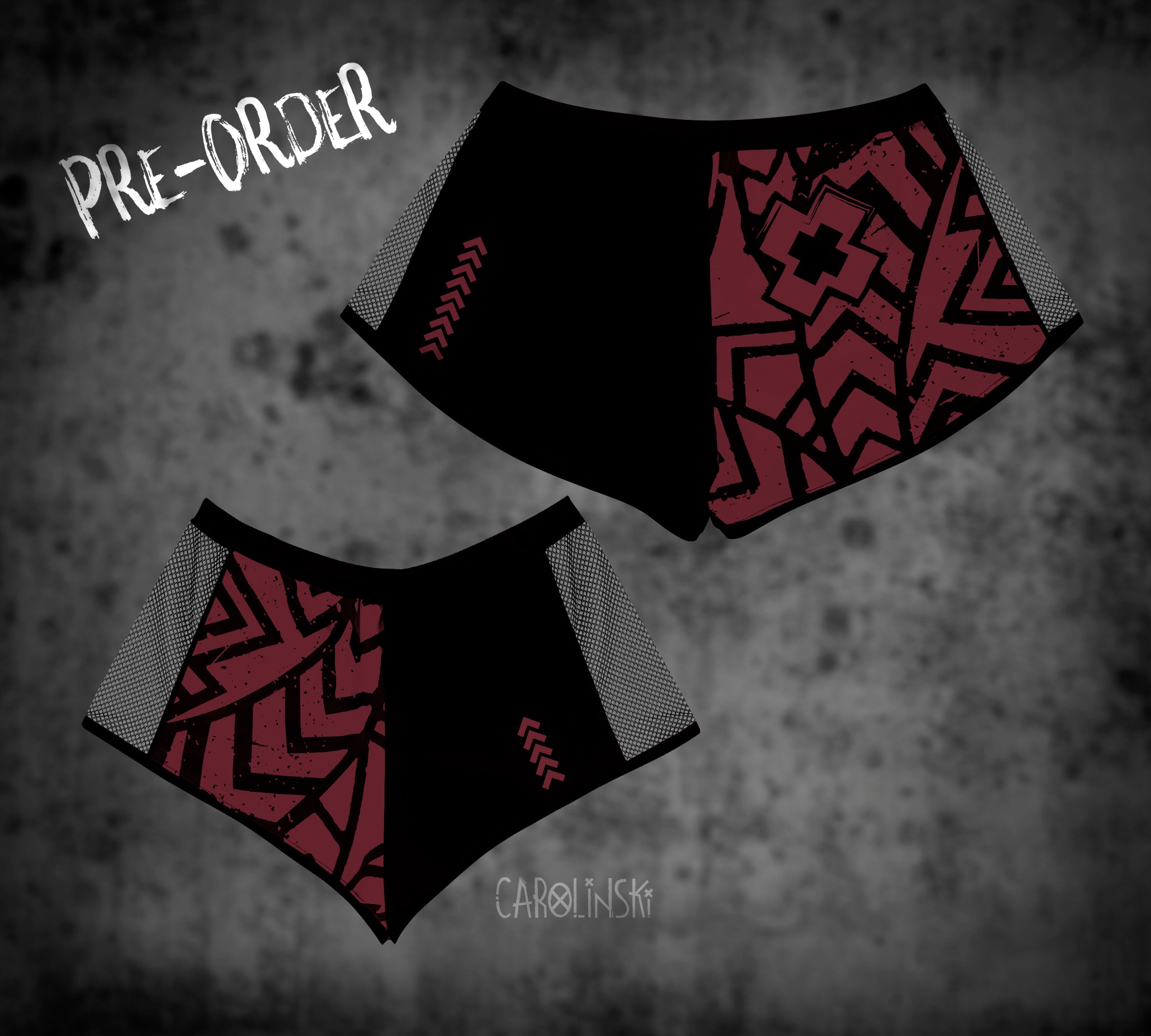 Split Shorts - Grunge