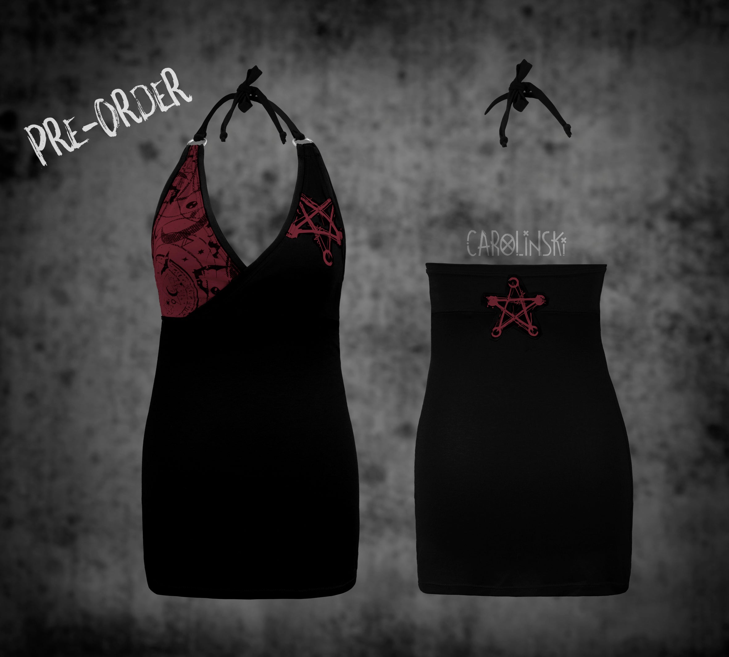 Neck holder top - witchy