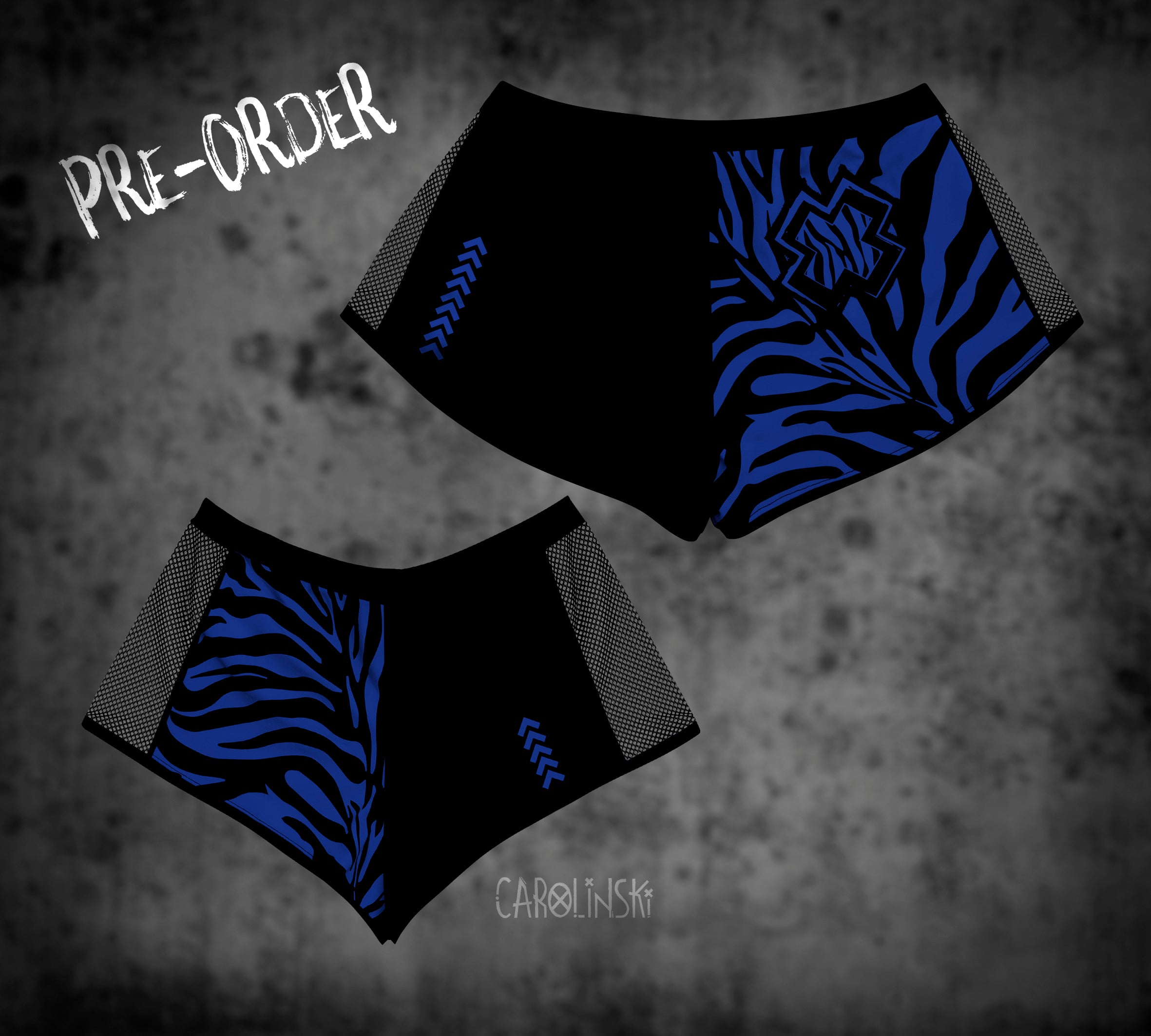 Split Shorts - Zebra