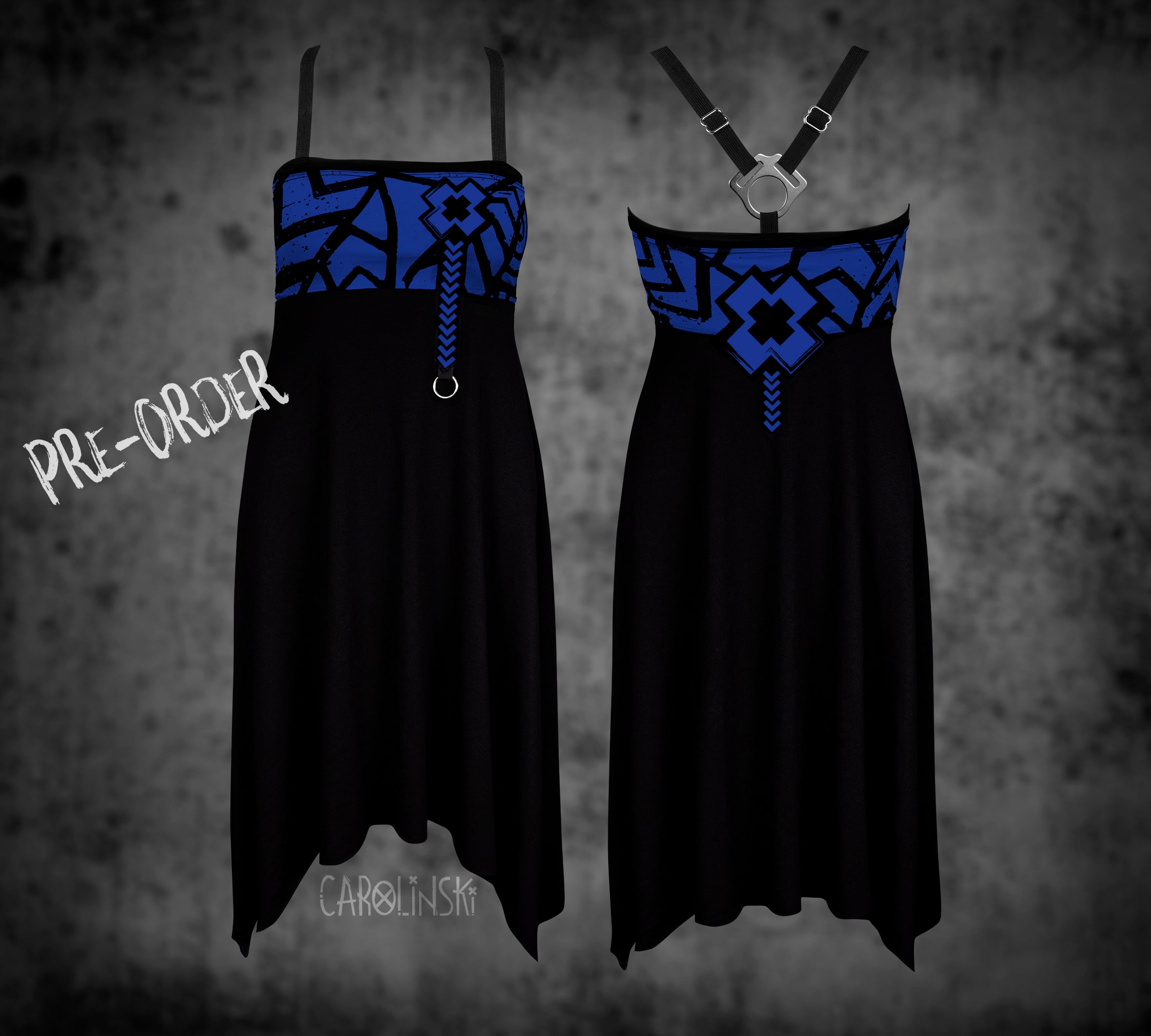 Crossback Dress - Grunge