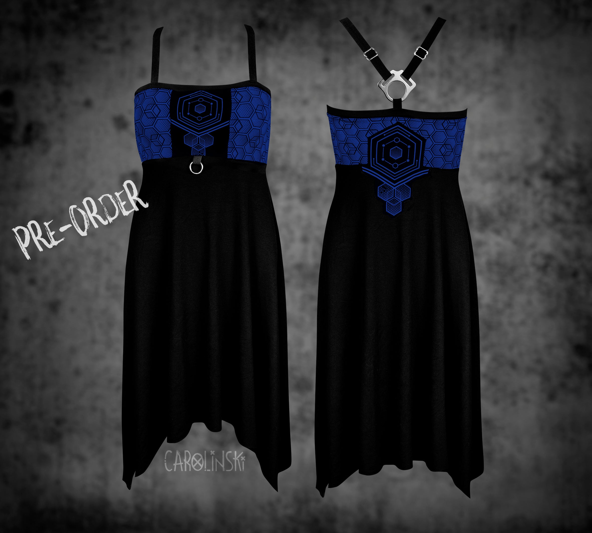 Crossback Dress - Hexagon