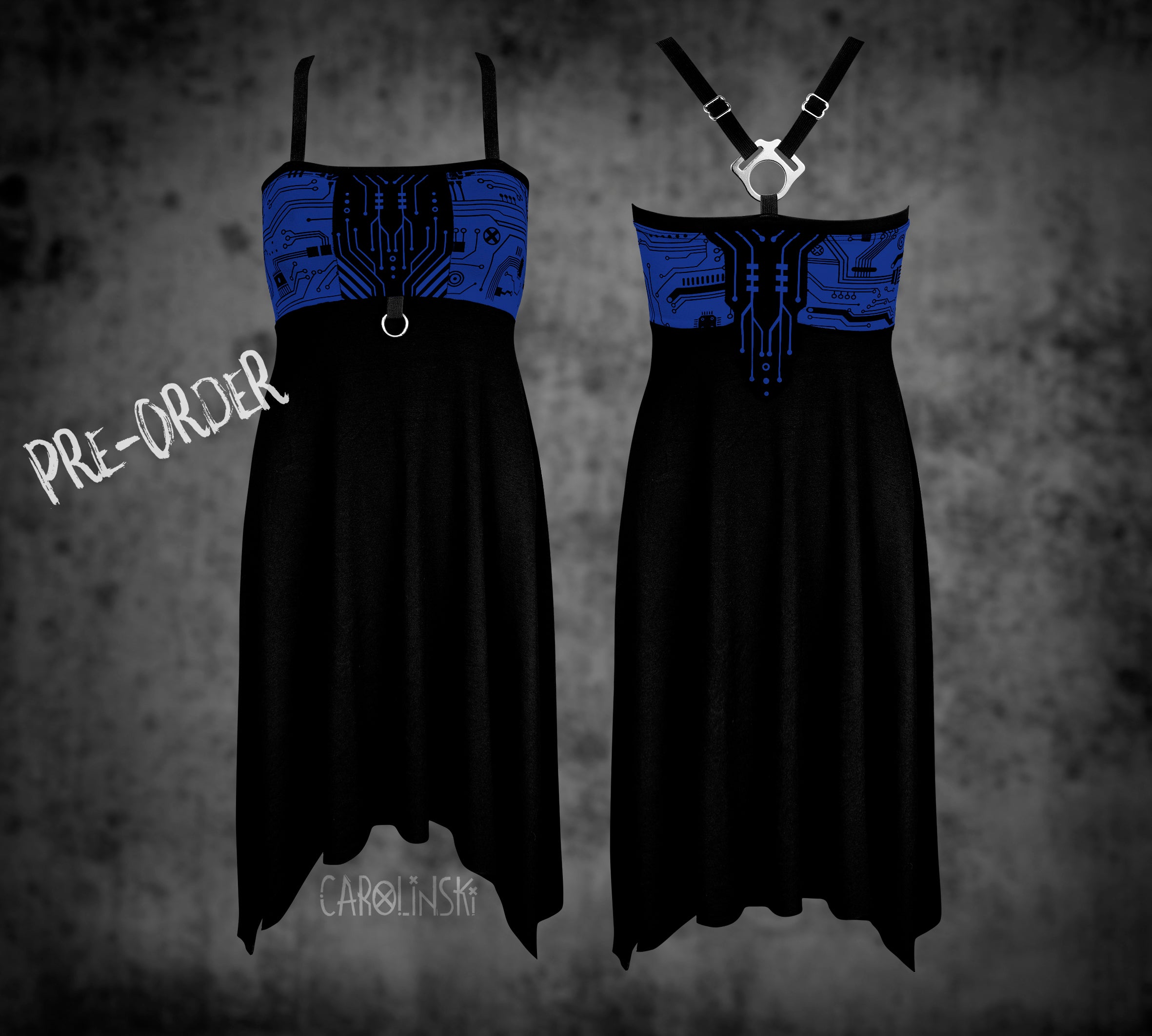 Crossback Dress - Circuitboard