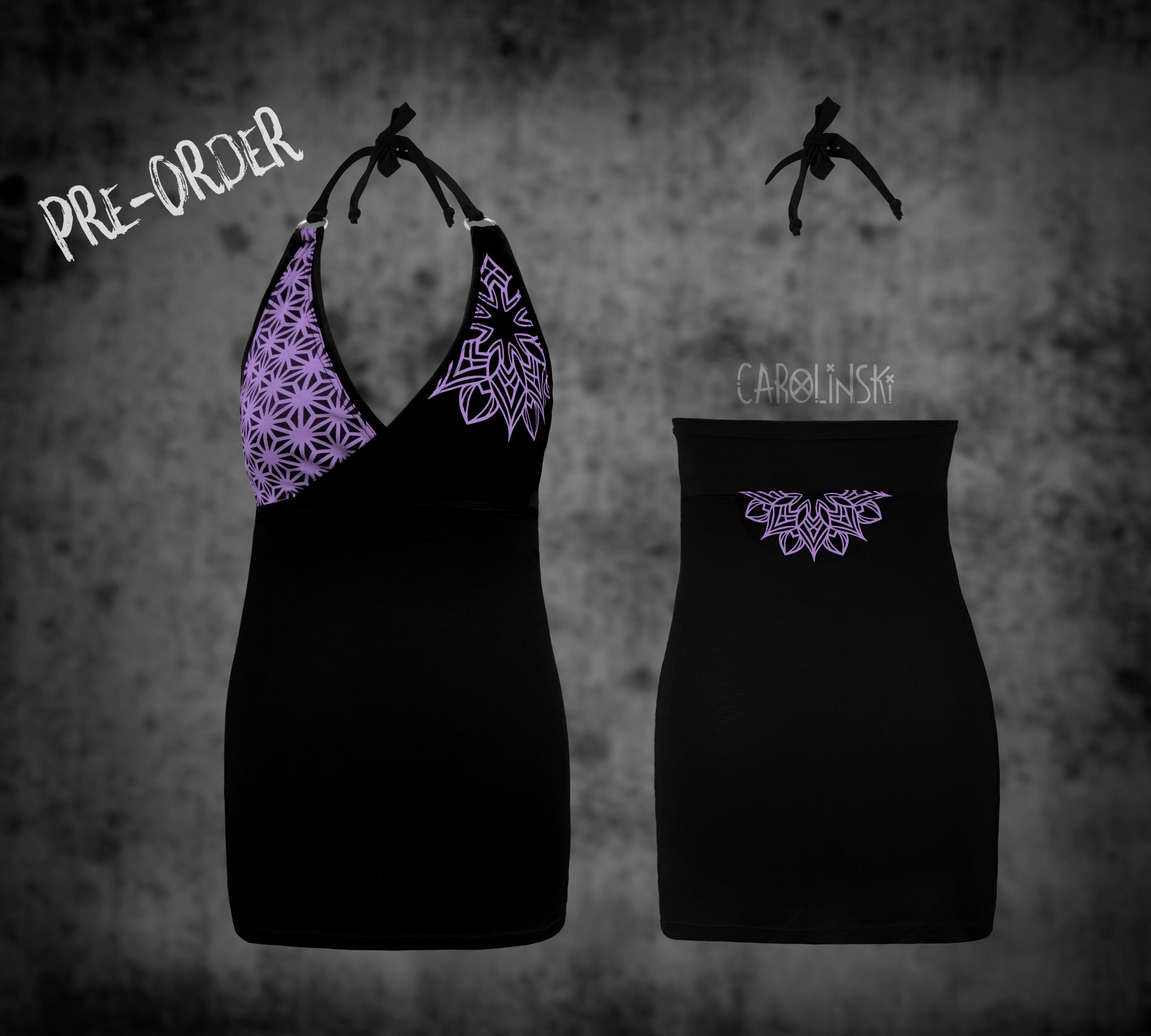 Neck holder top - asanoha