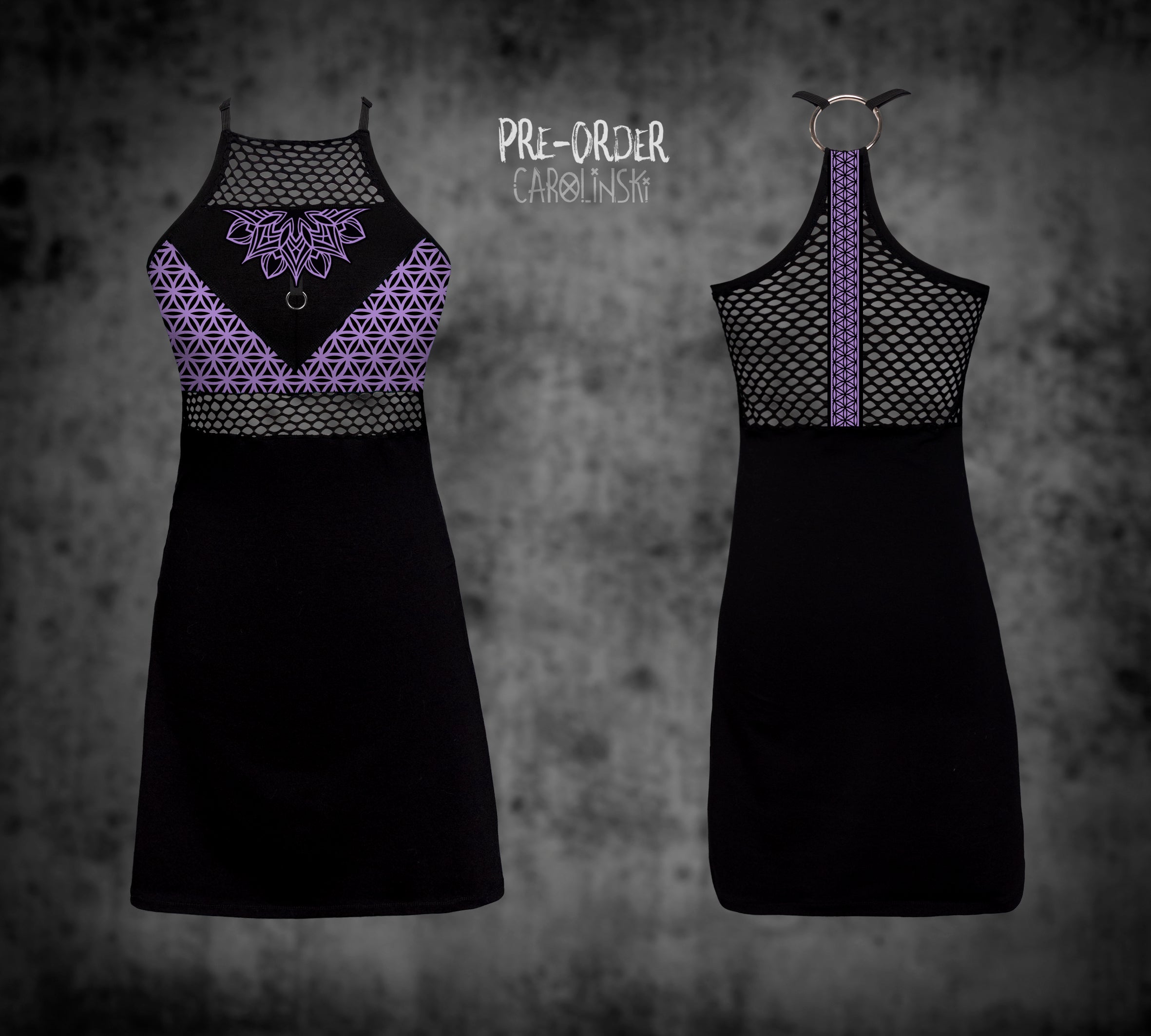 HighNeck Dress - Flower of Life