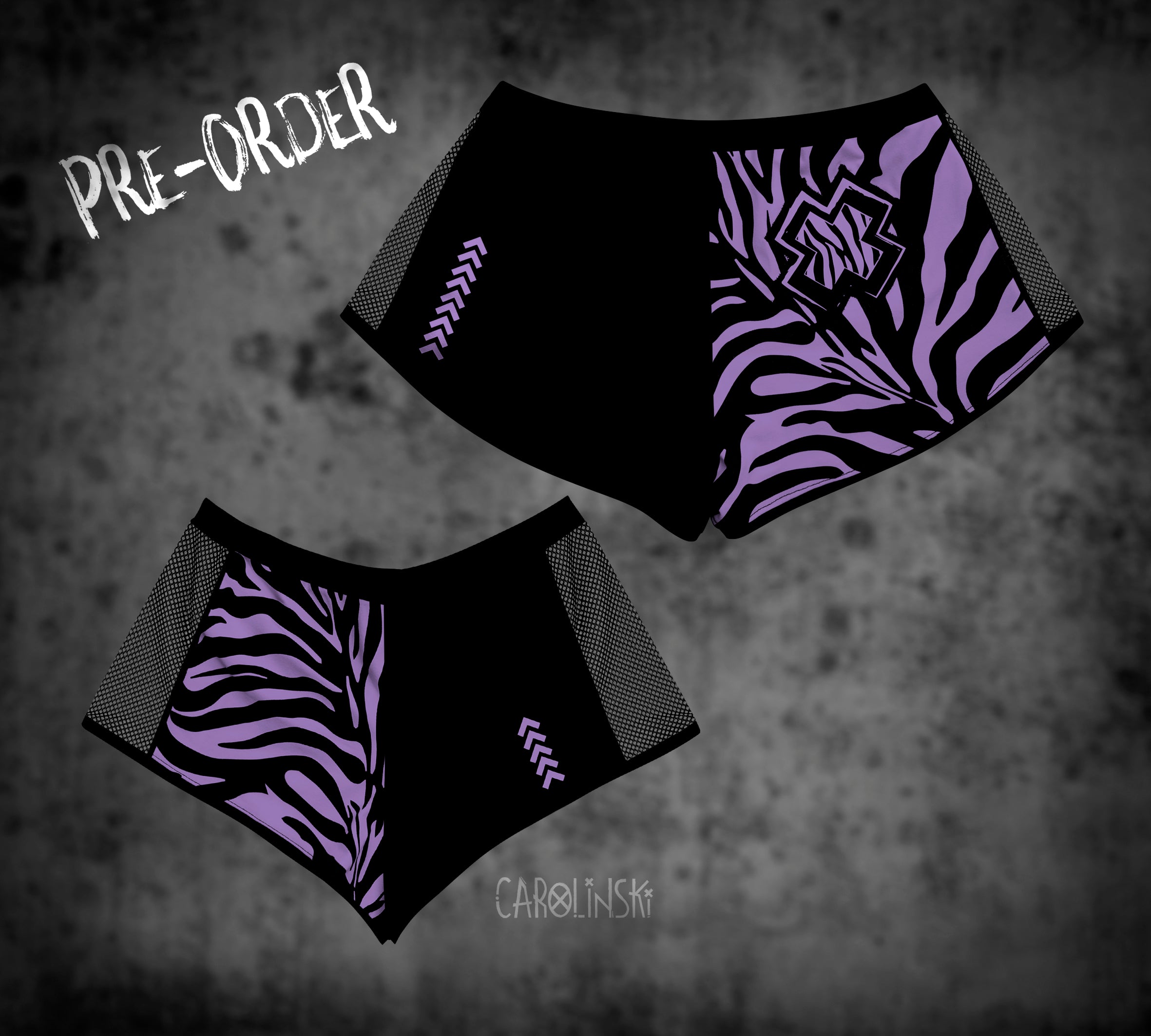 Split Shorts - Zebra