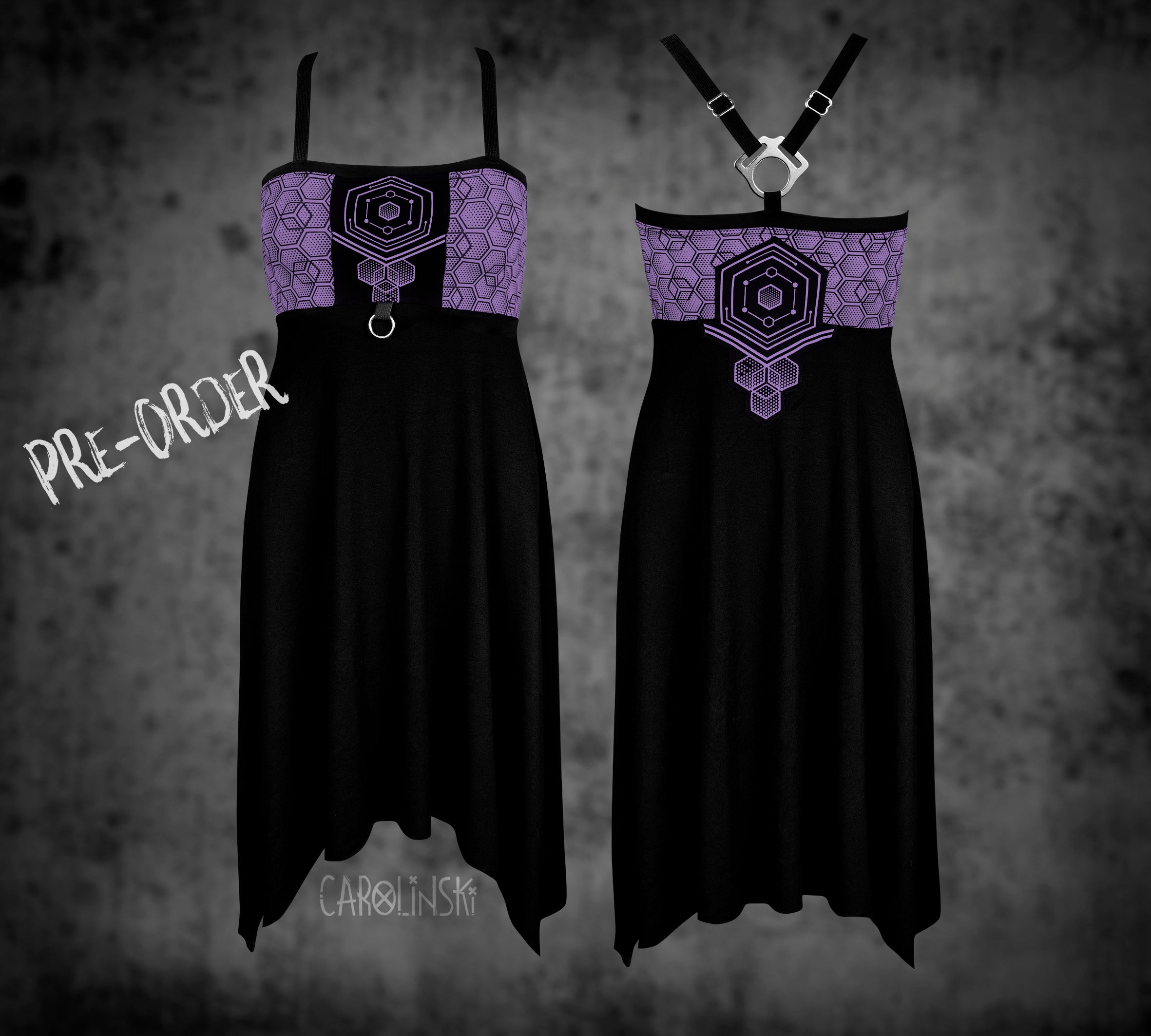 Crossback Dress - Hexagon