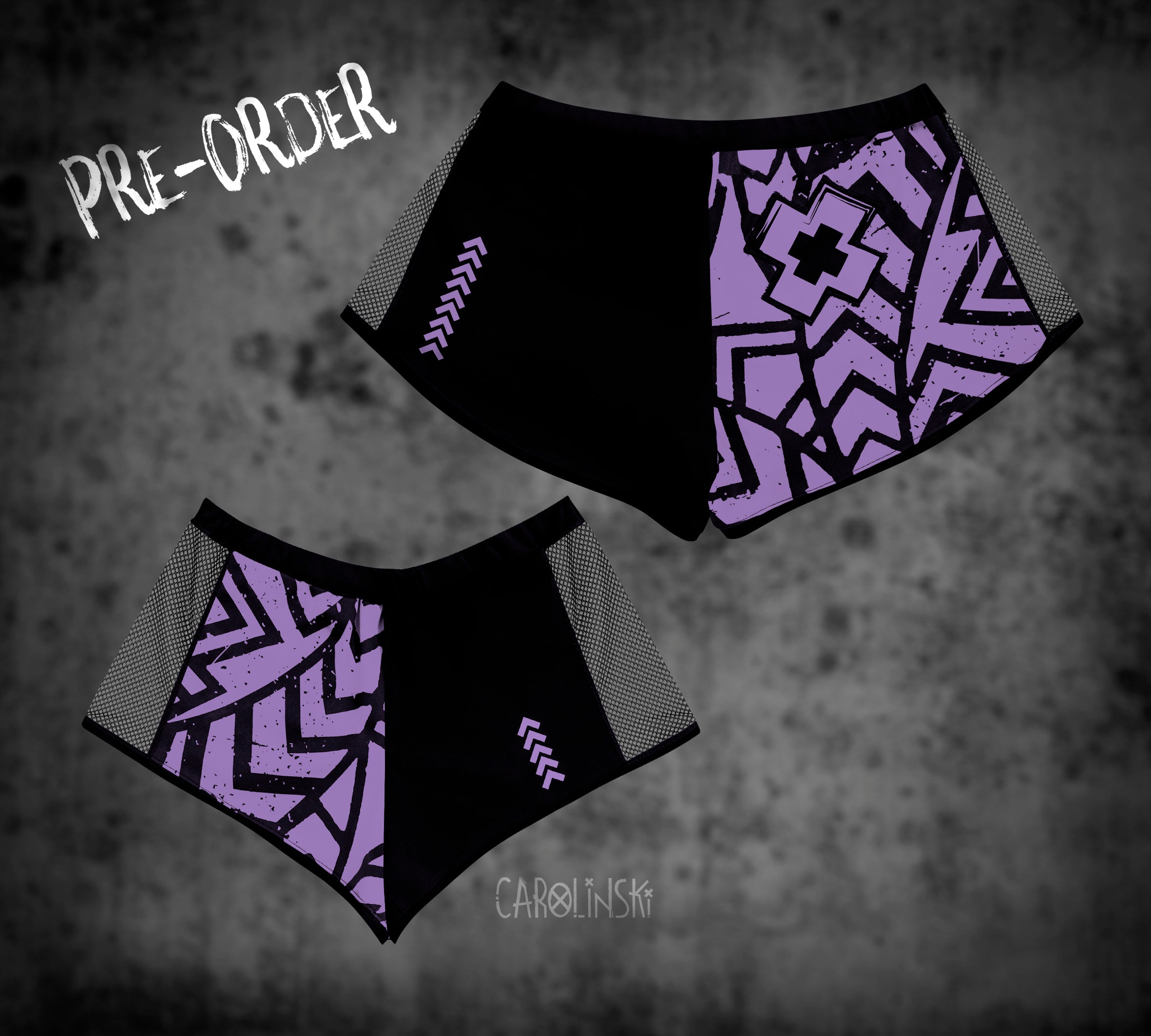 Split Shorts - Grunge