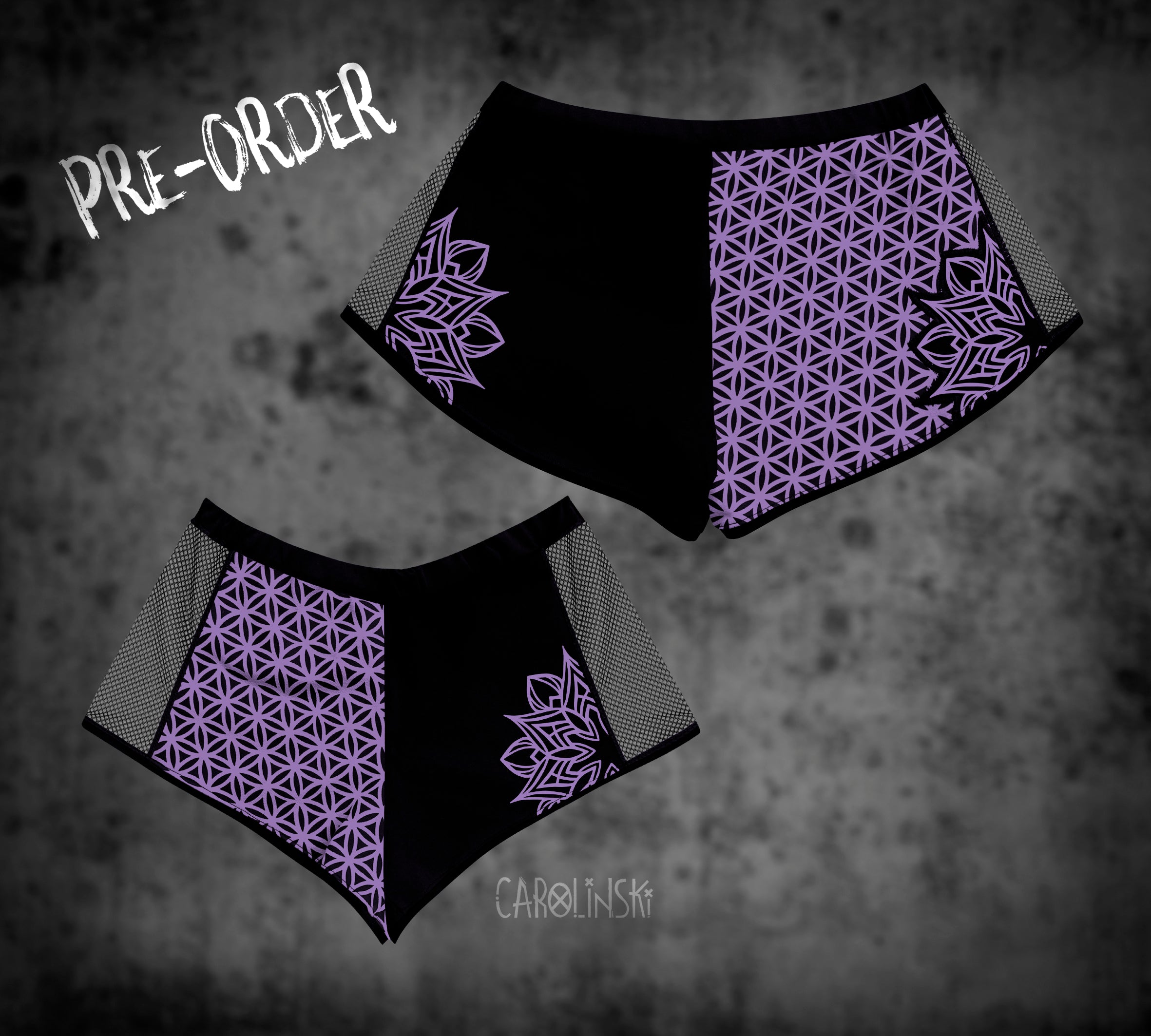 Split Shorts - Flower of Life