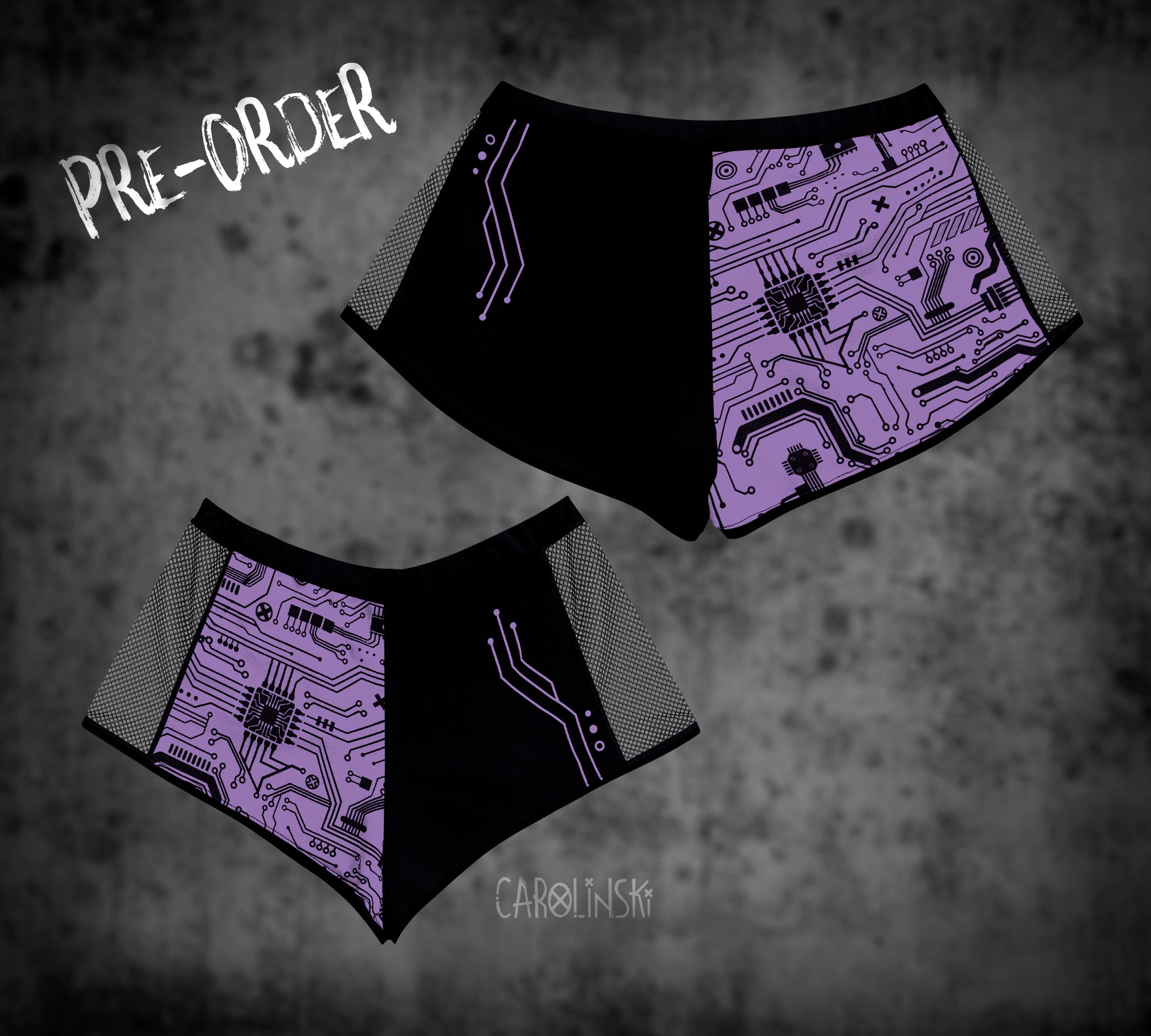 Split Shorts - Circuitboard