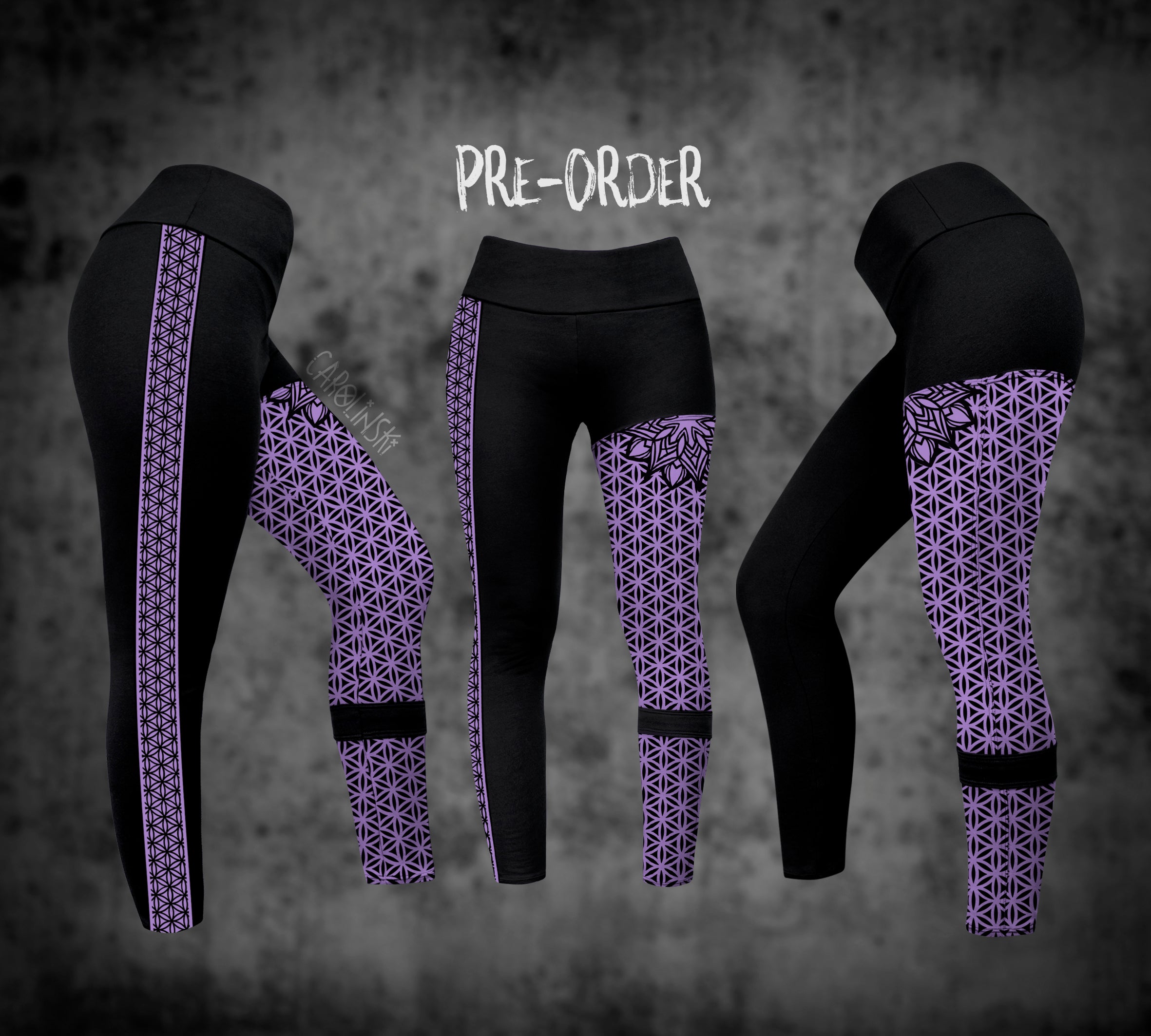 Split Leggings - Flower of Life