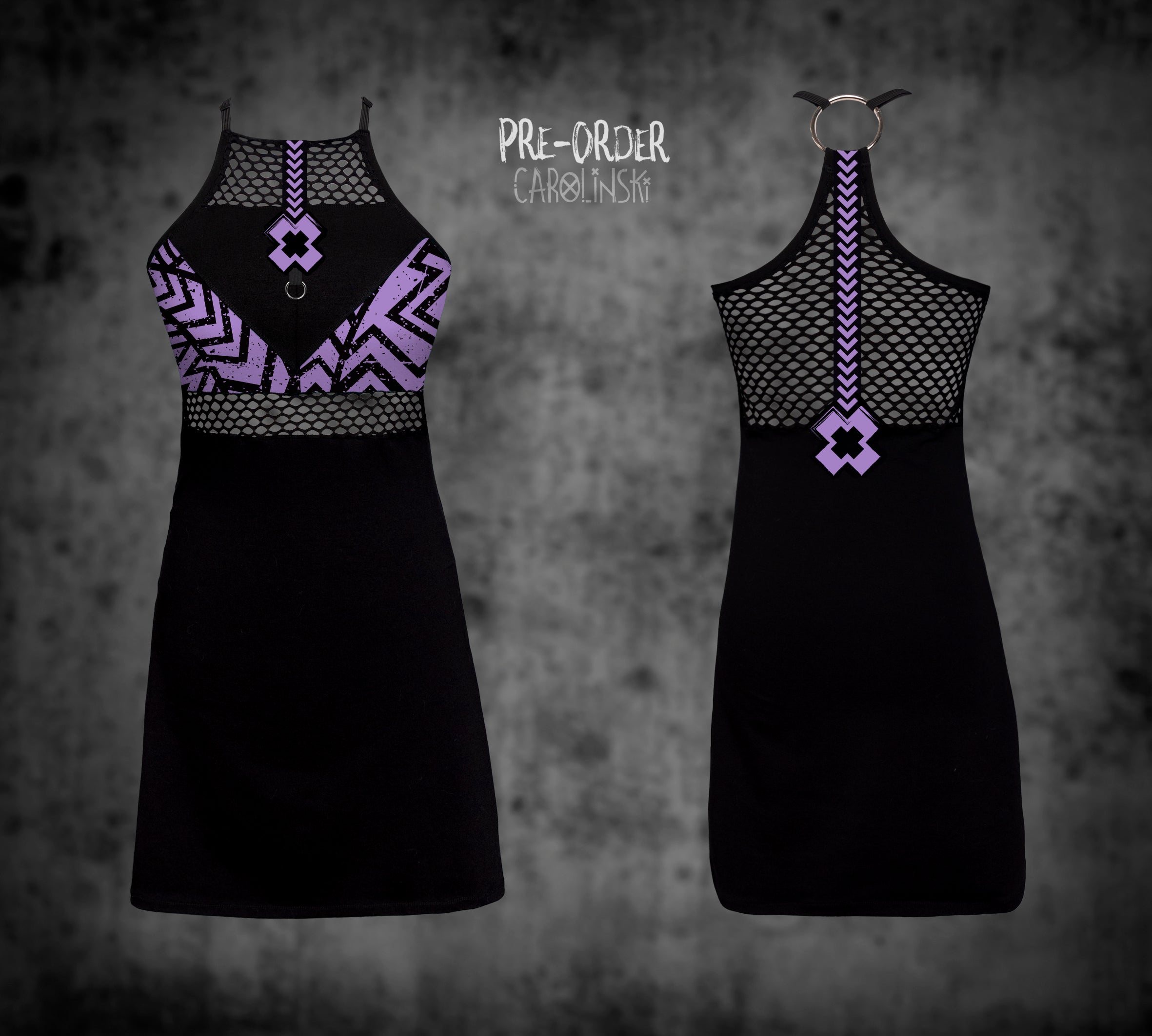 HighNeck Dress - Grunge