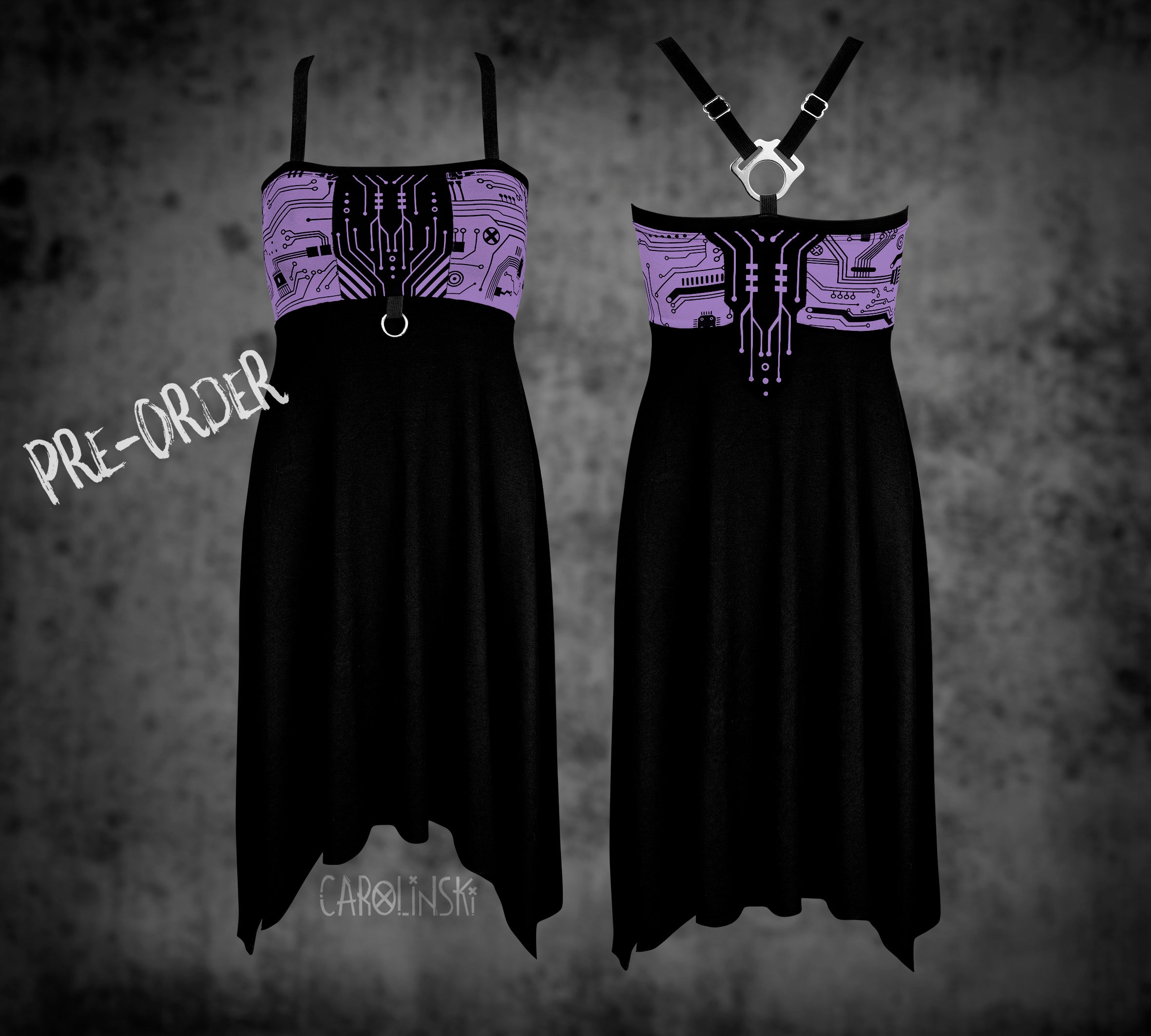 Crossback Dress - Circuitboard