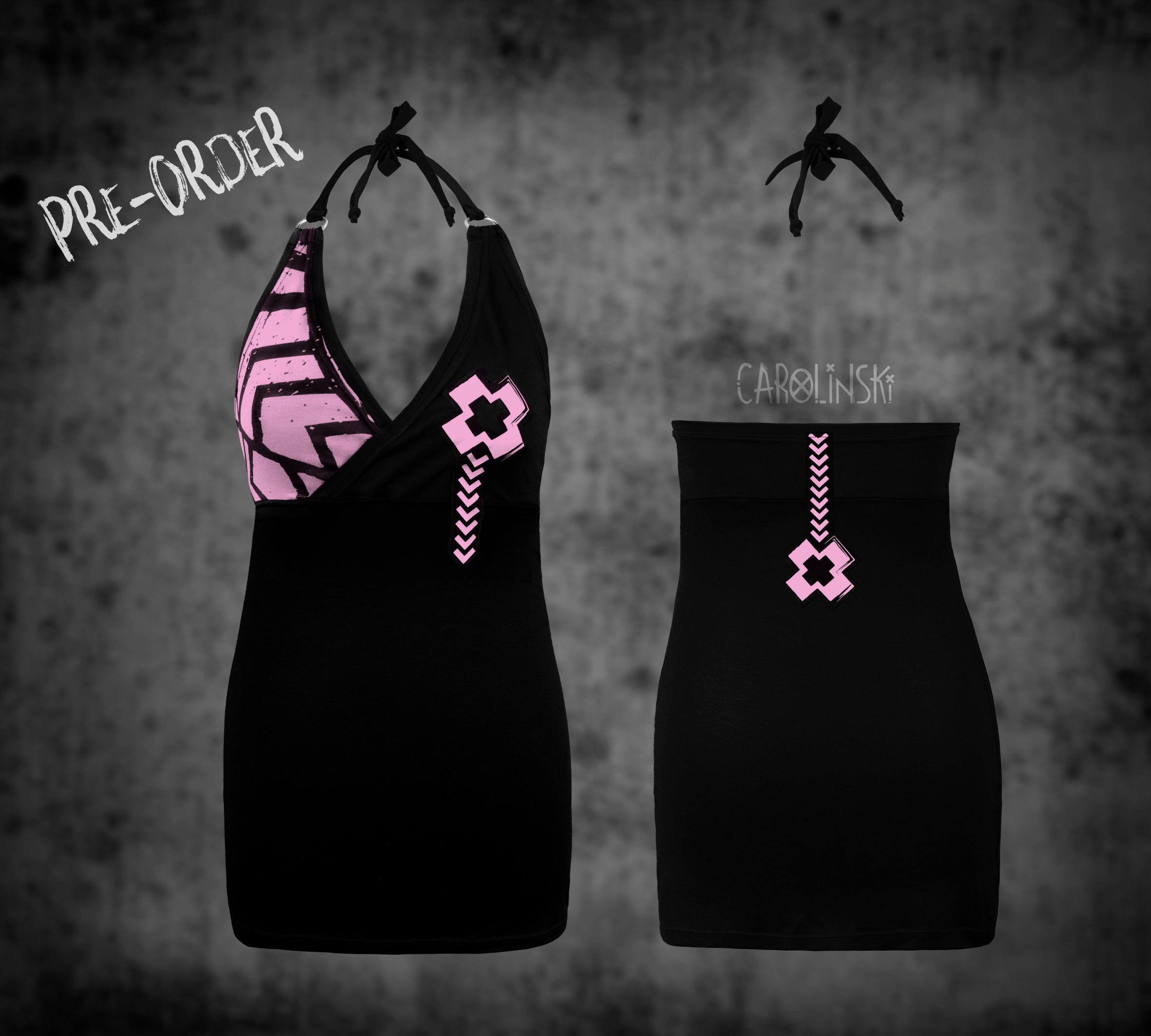 Neck holder top - grunge
