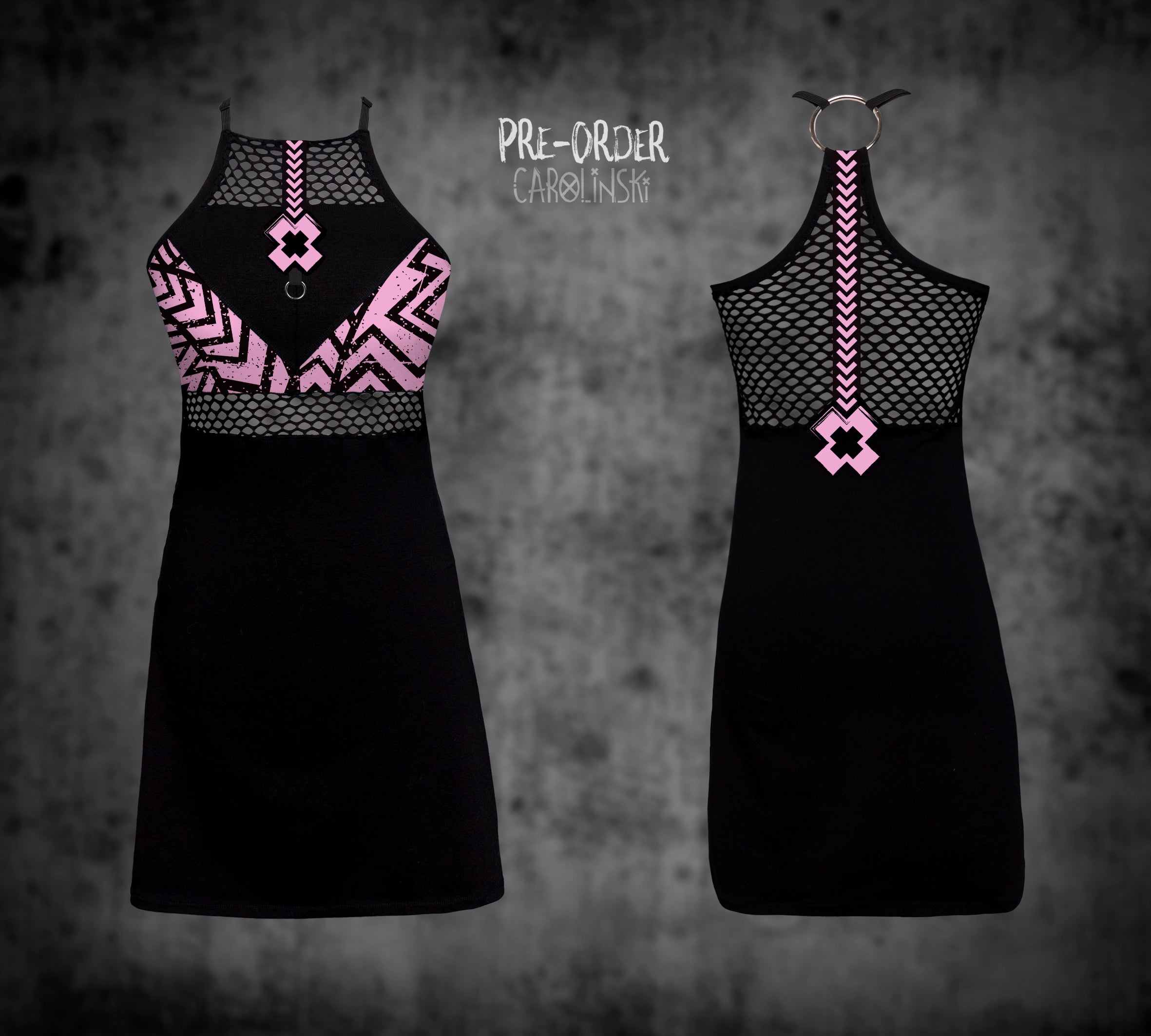 HighNeck Dress - Grunge