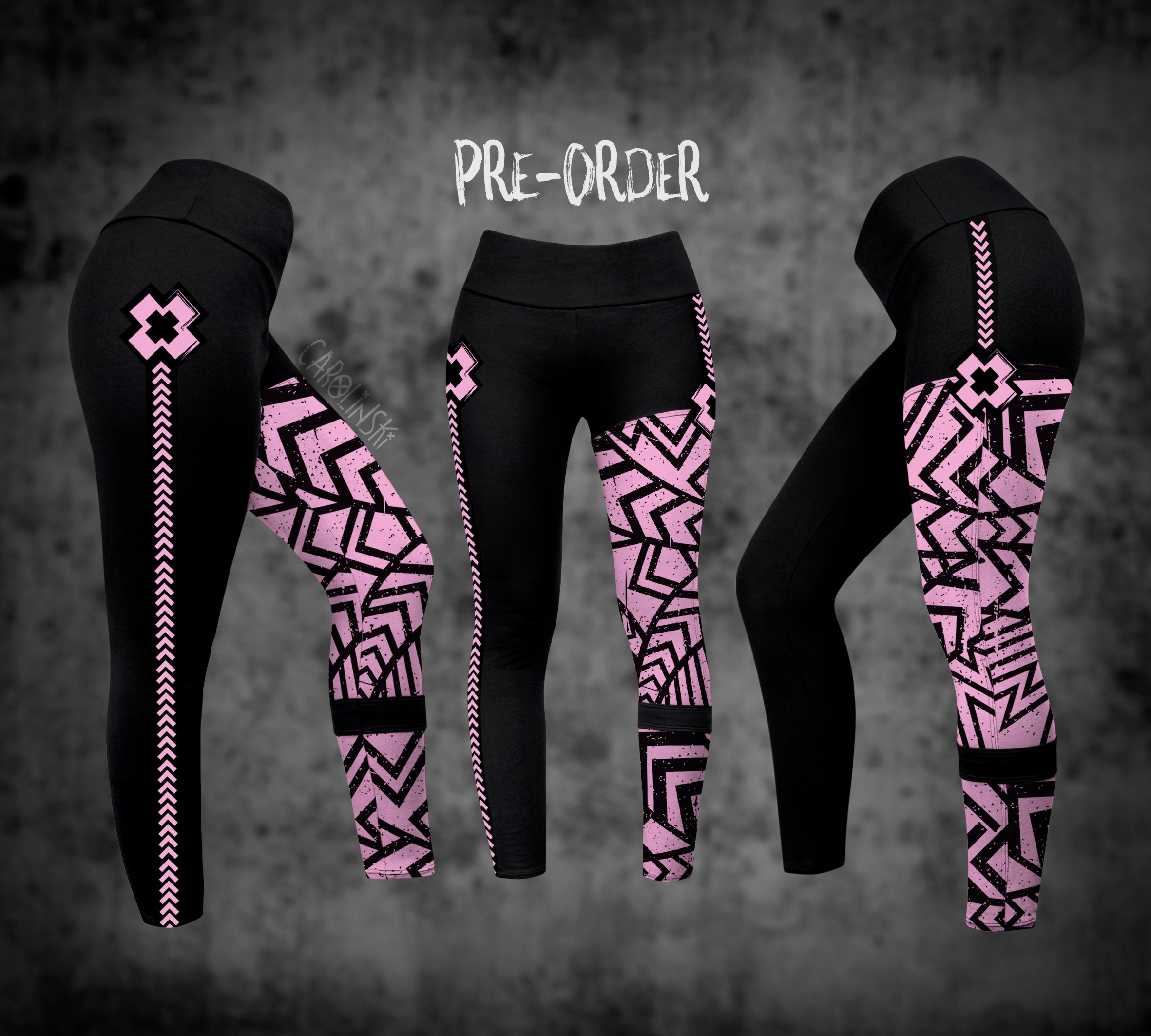 Split Leggings - Grunge