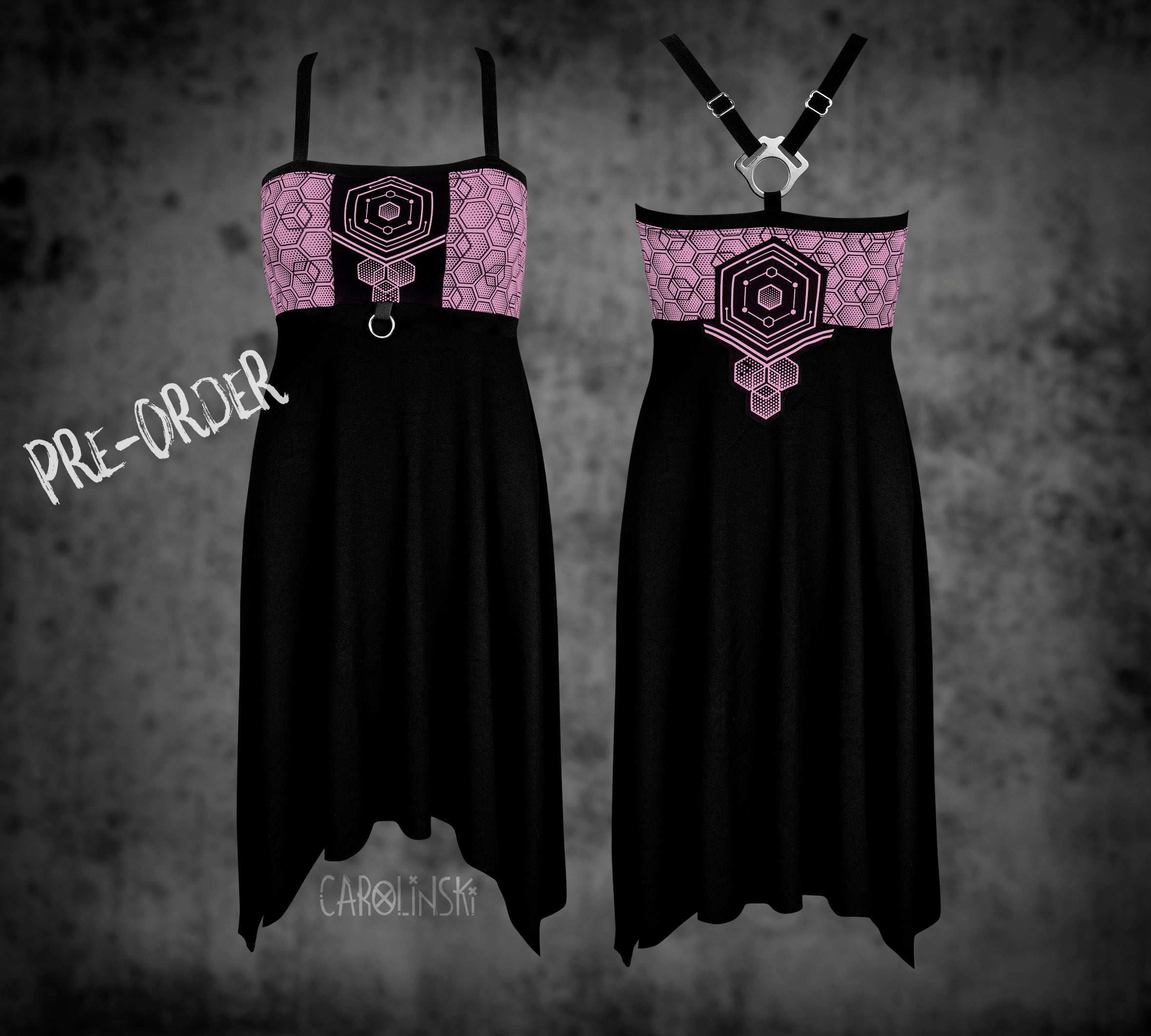 Crossback Dress - Hexagon
