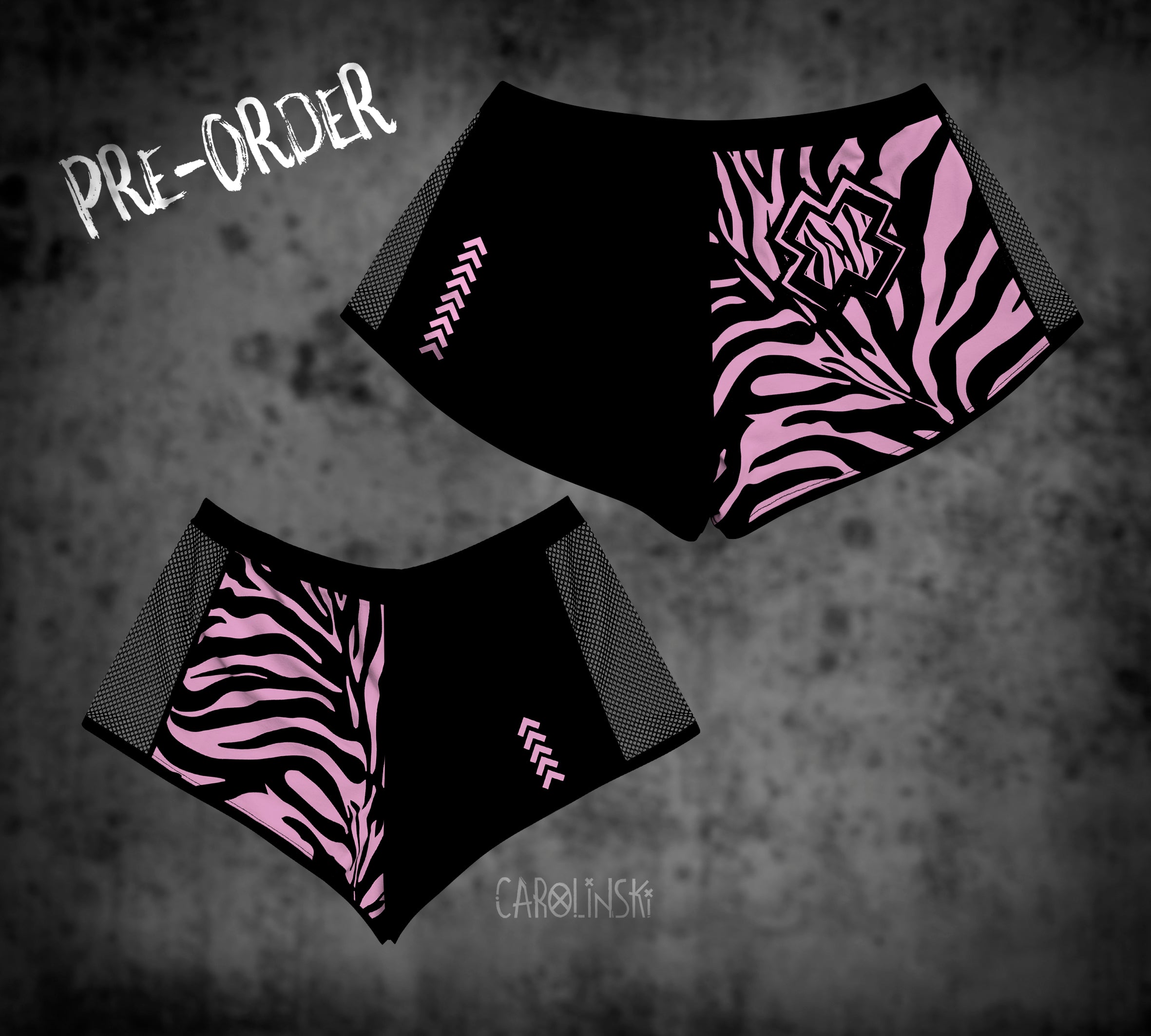 Split Shorts - Zebra