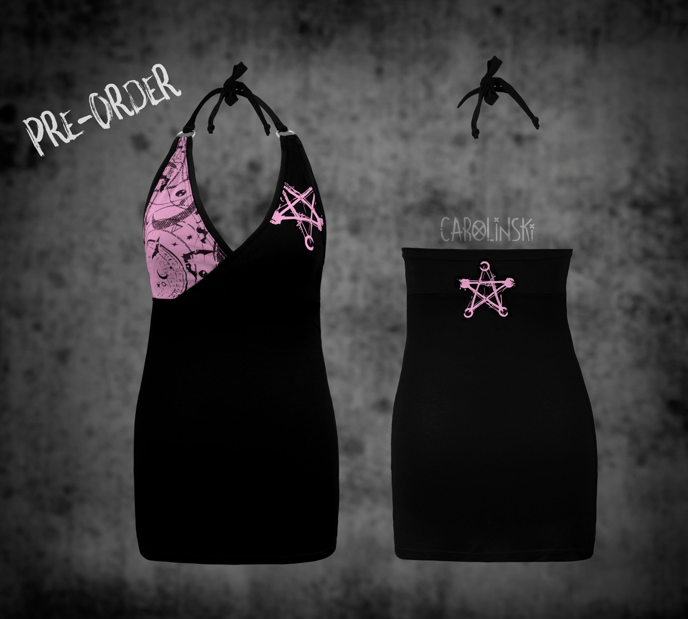 Neck holder top - witchy