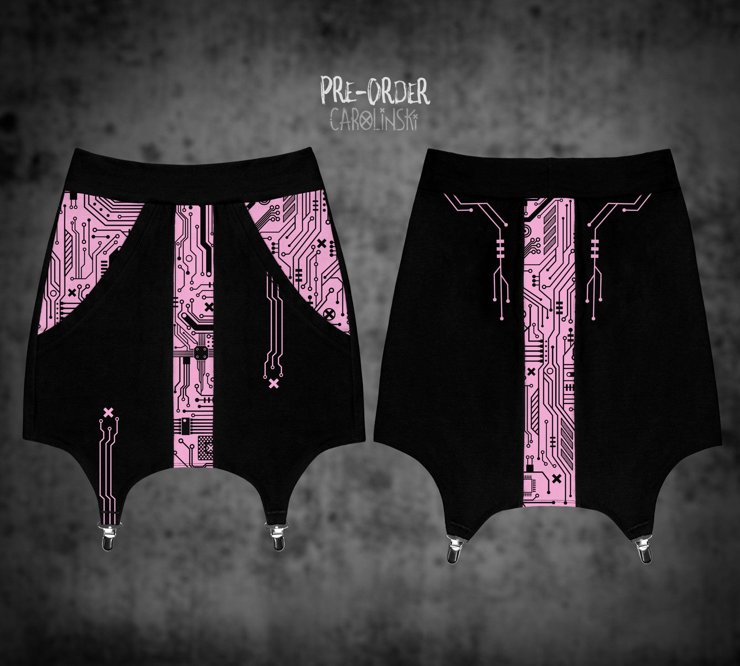 Garter Skirt - Circuitboard