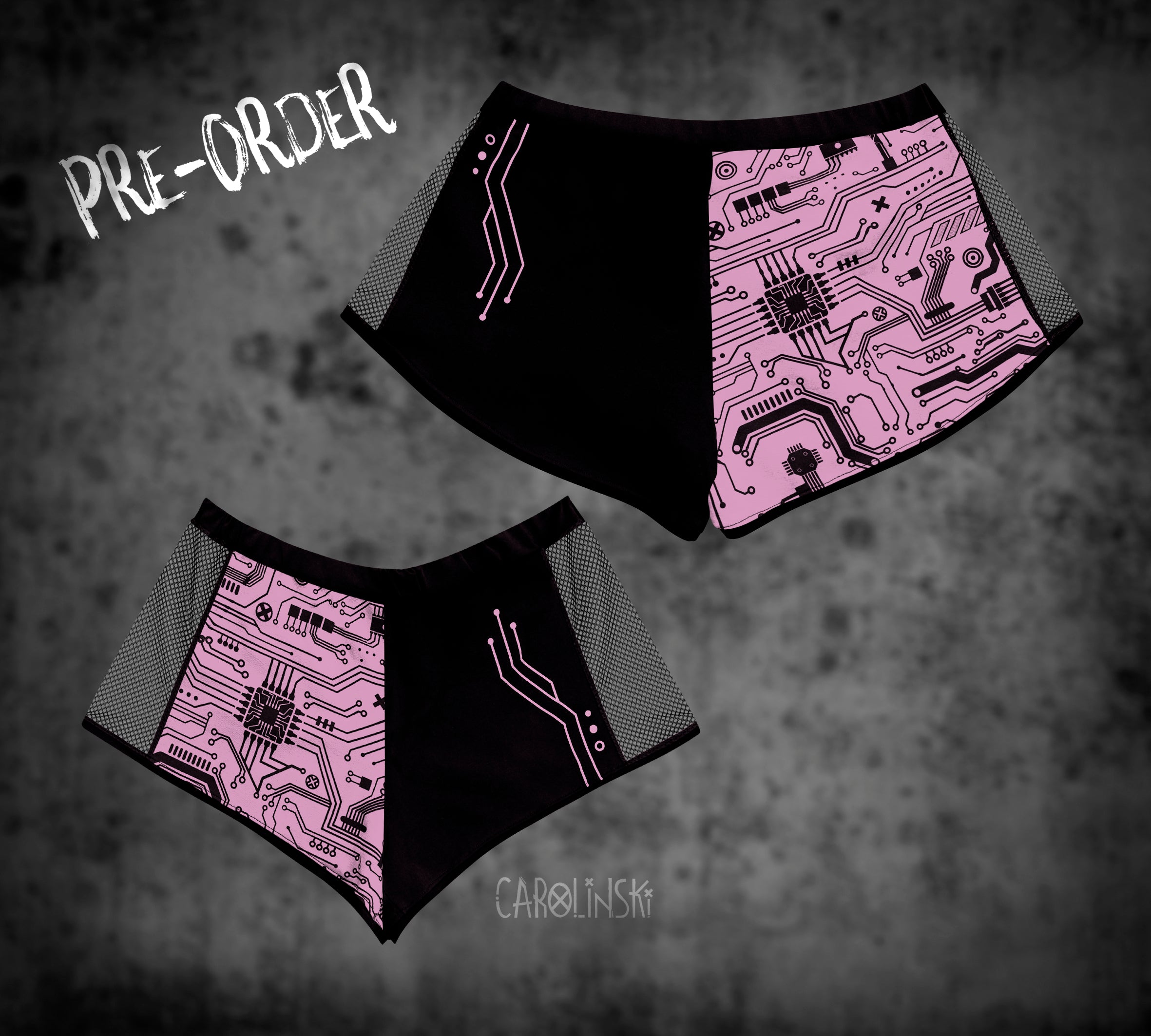 Split Shorts - Circuitboard