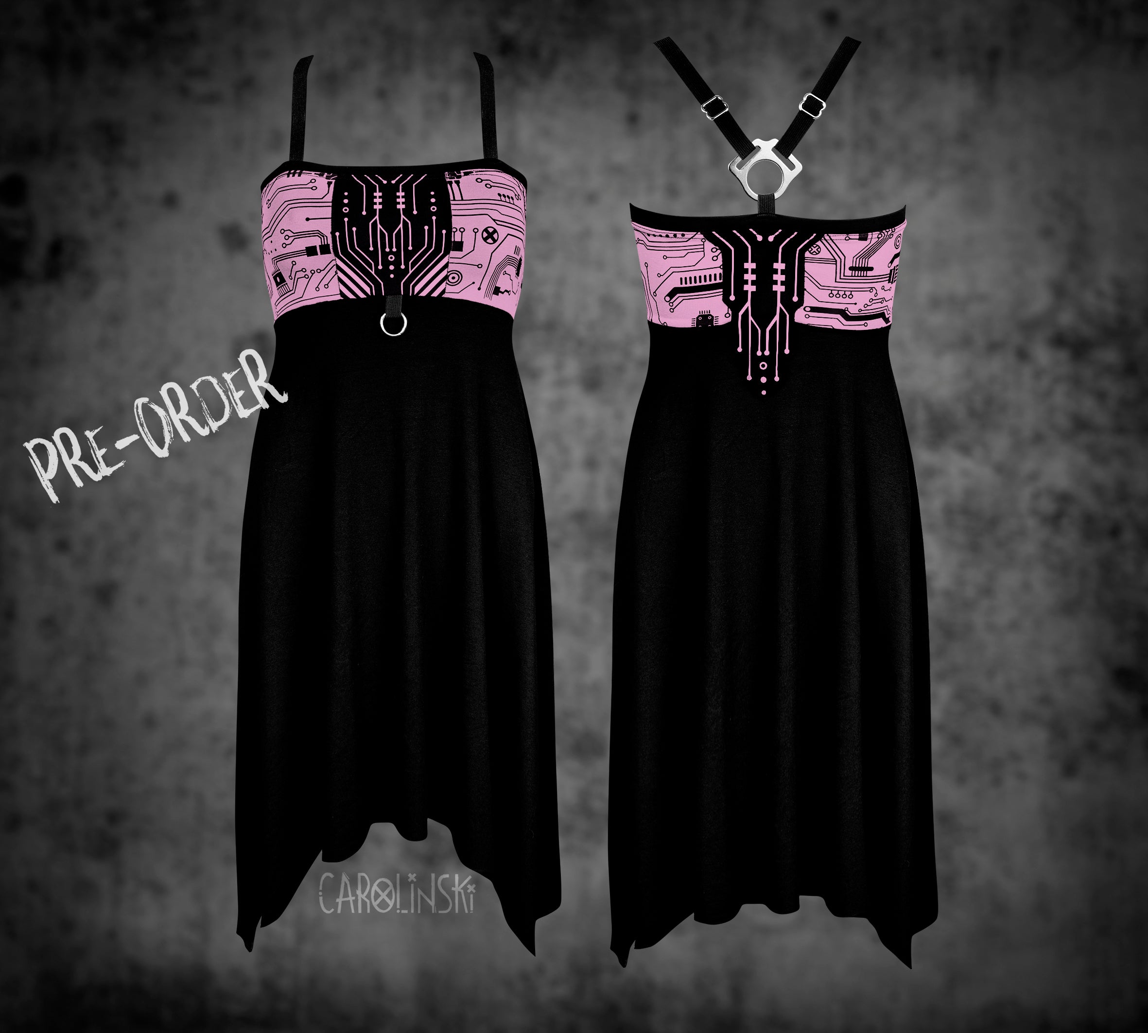 Crossback Dress - Circuitboard