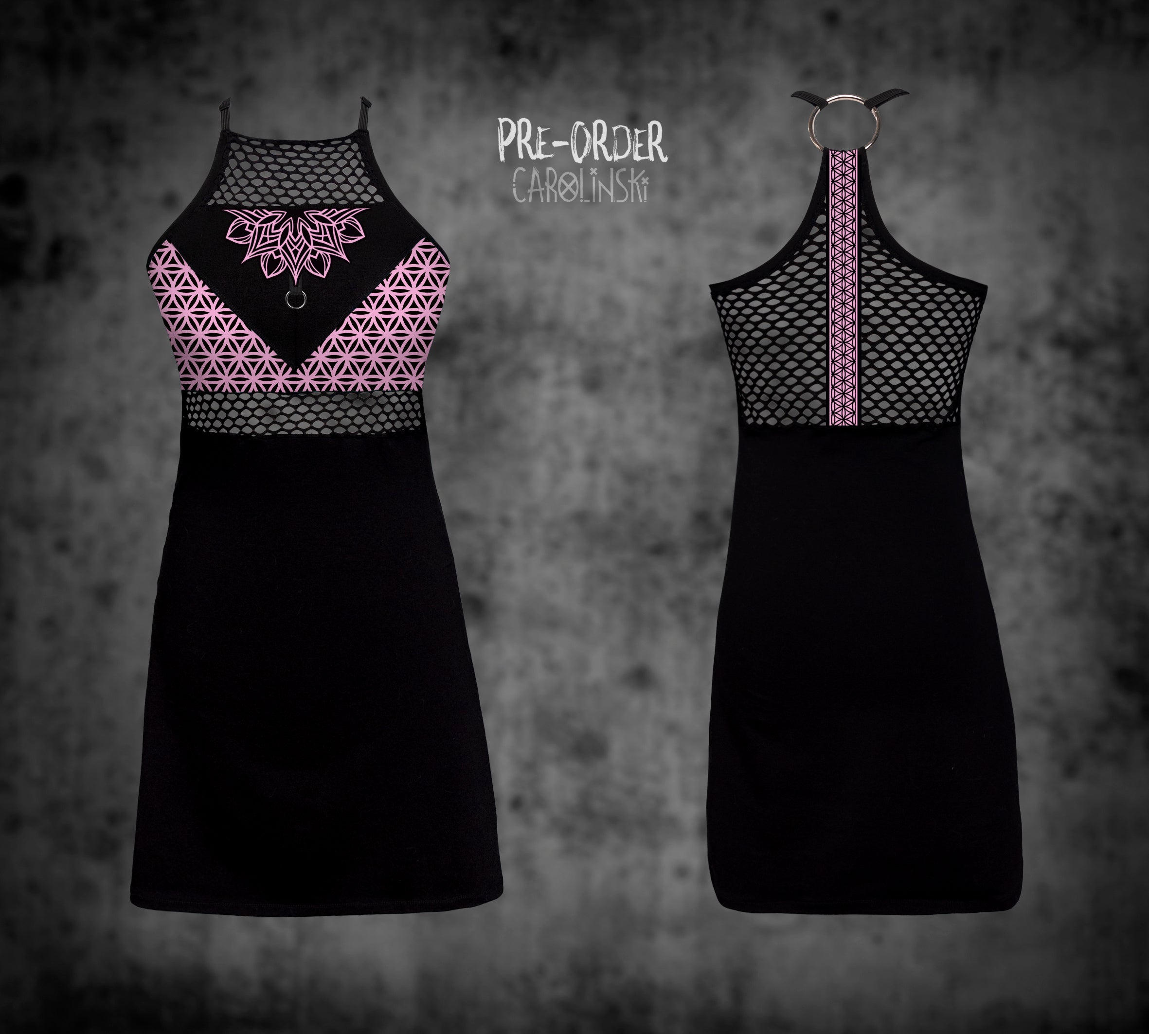 HighNeck Dress - Flower of Life