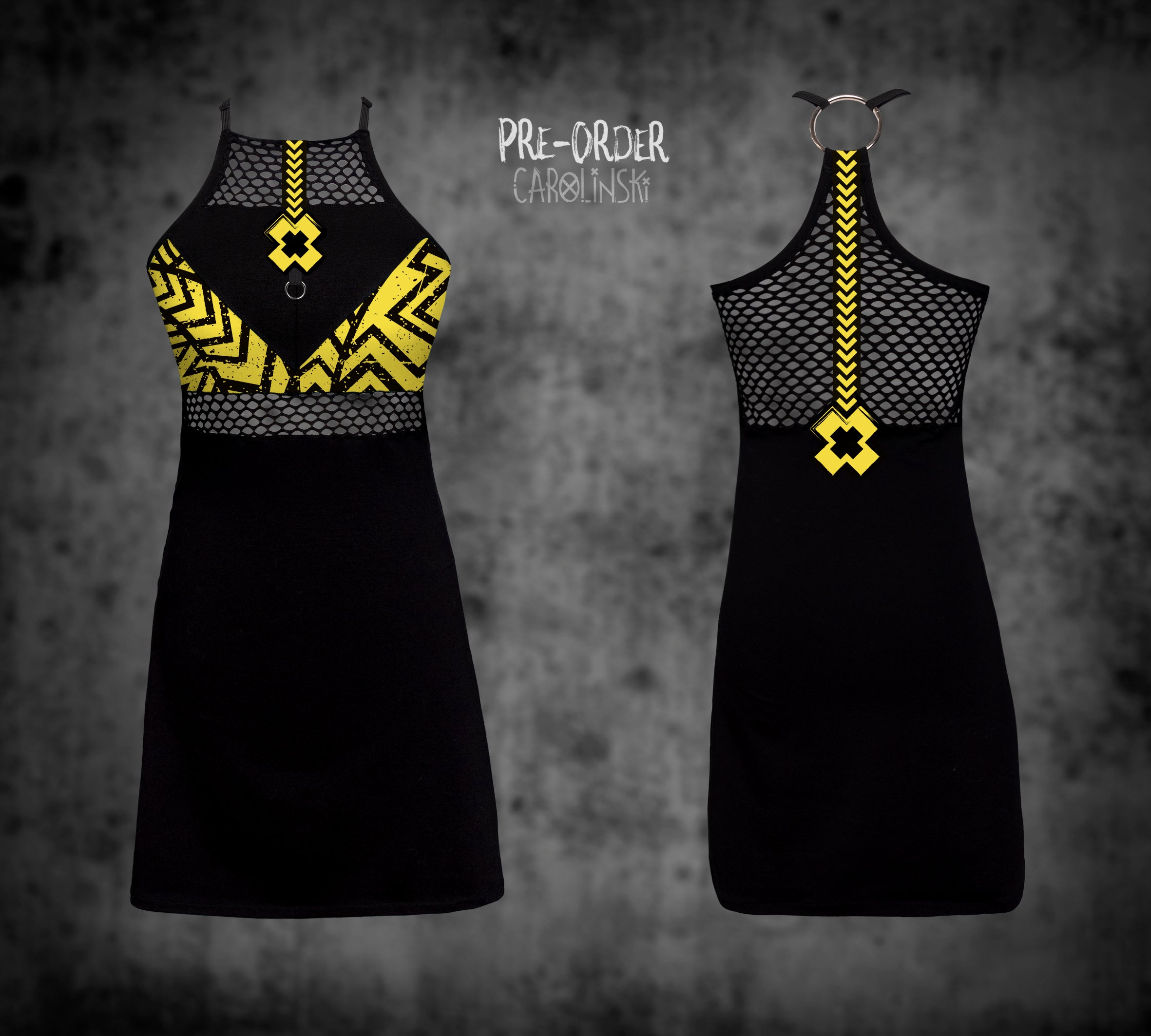 HighNeck Dress - Grunge