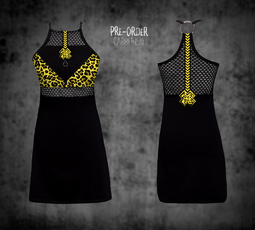 HighNeck Dress - Leopard