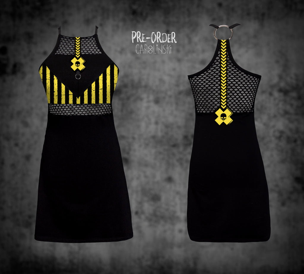 HighNeck Dress - Stripes