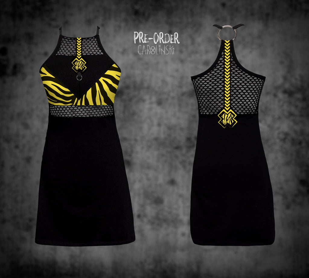 HighNeck Dress - Zebra
