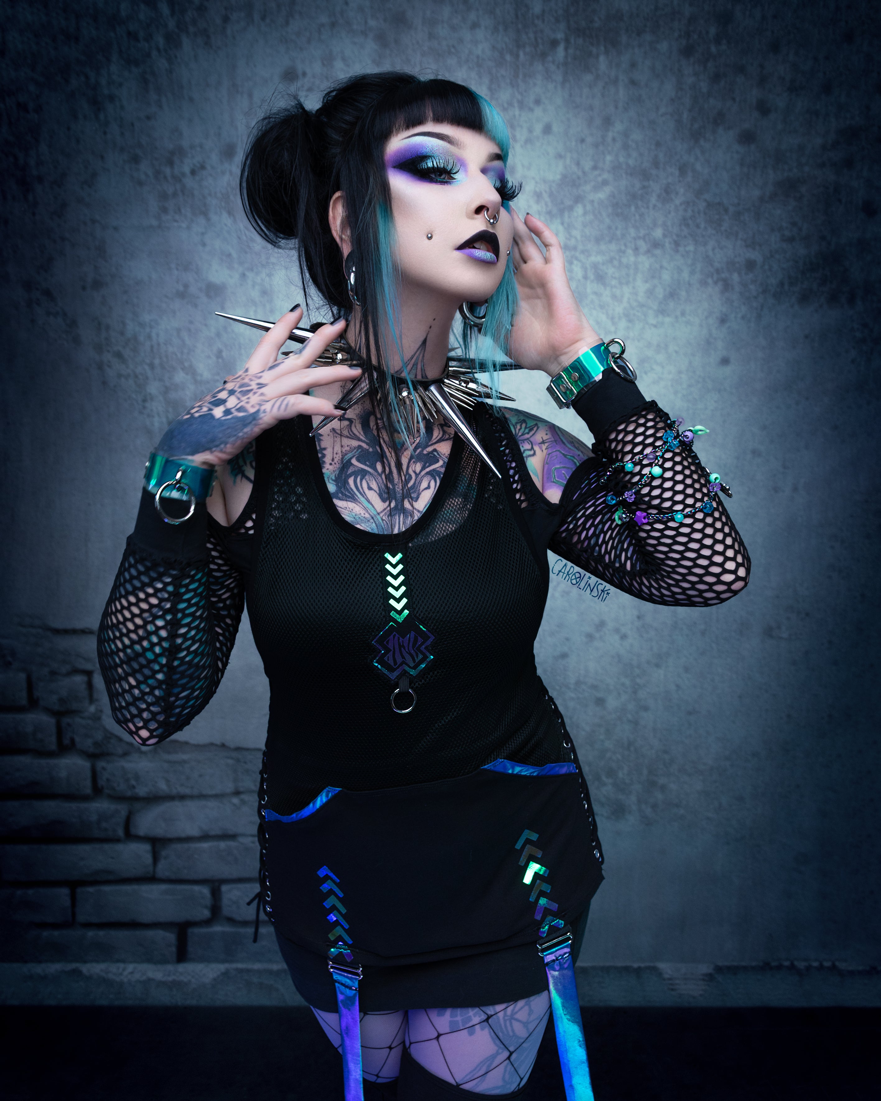 Zebra - Mesh Holo Top