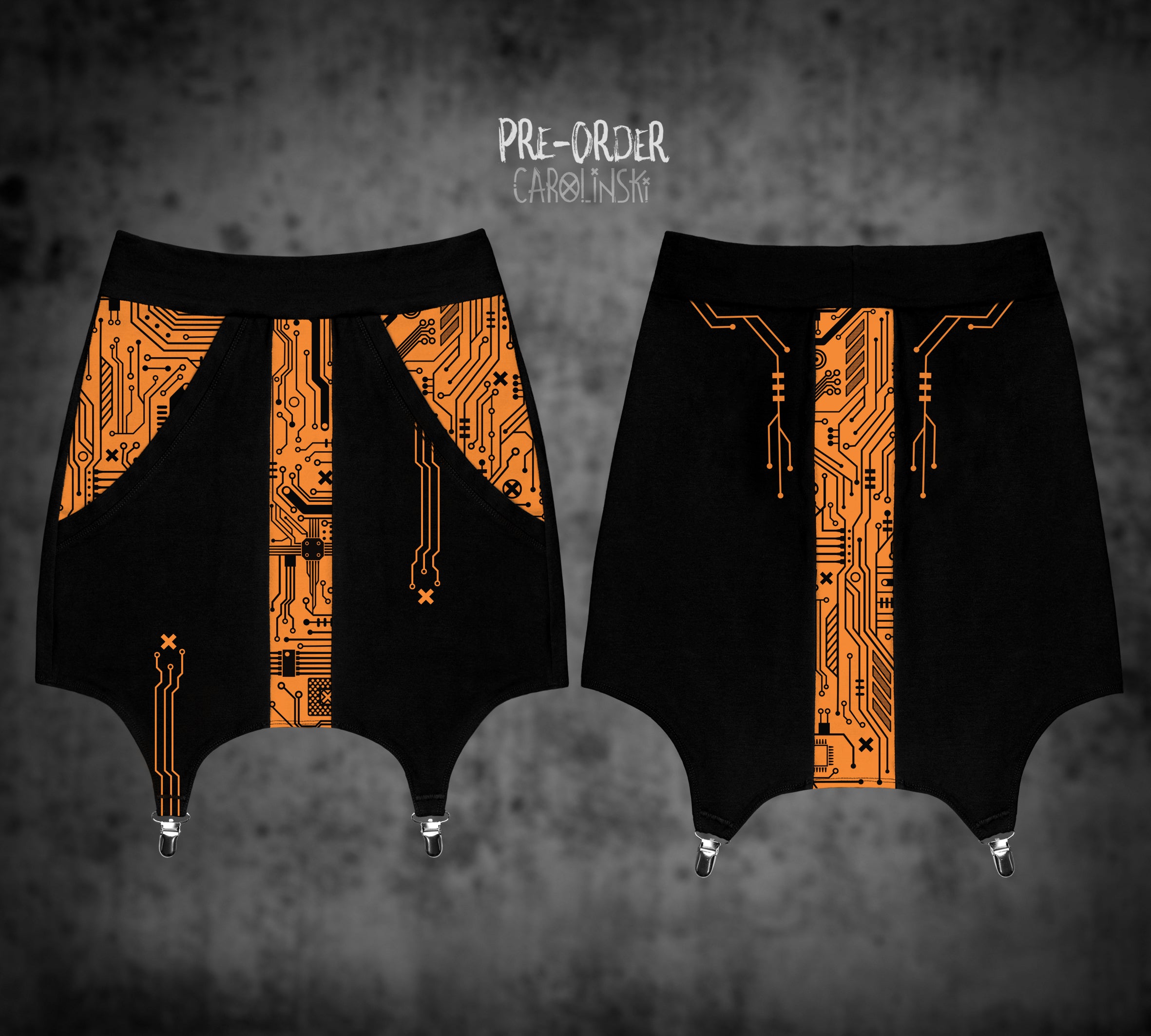 Garter Skirt - Circuitboard